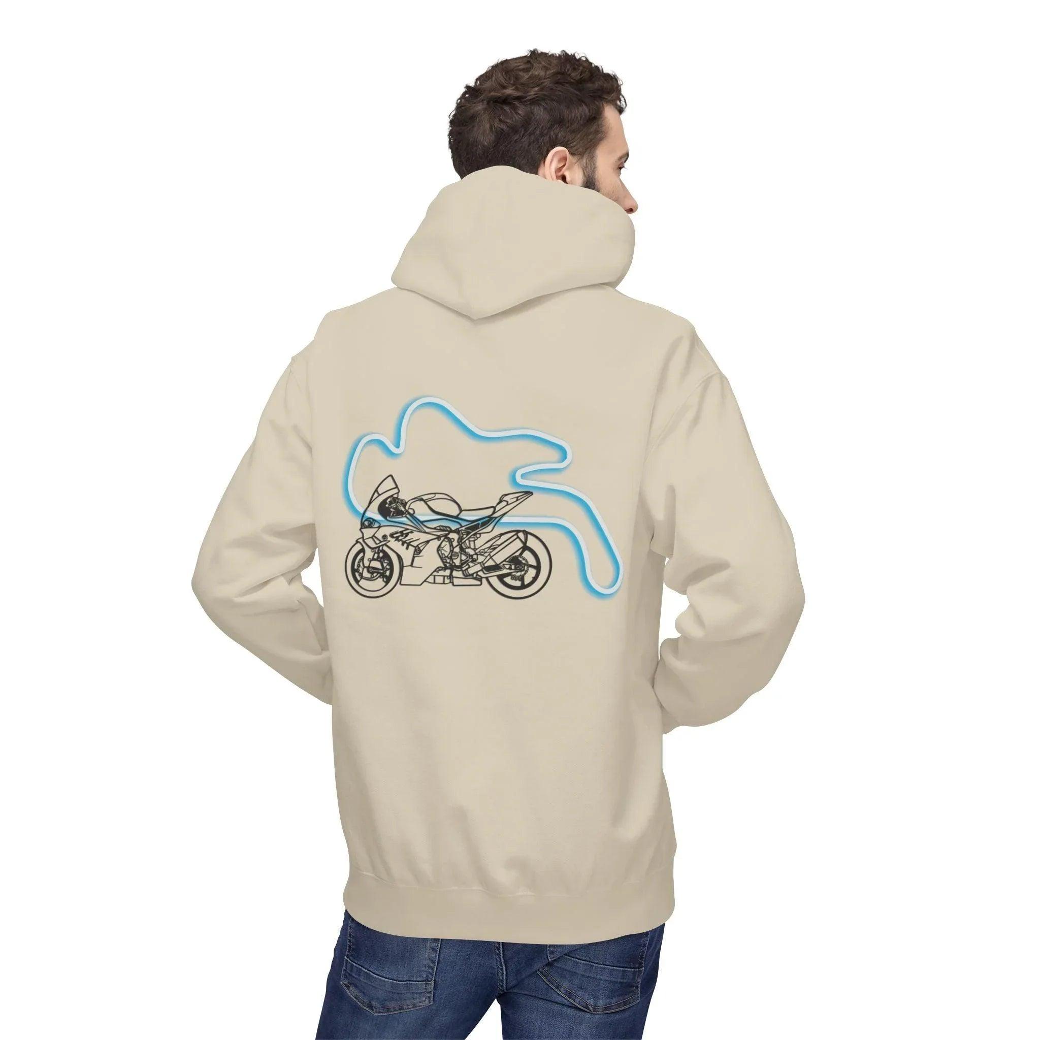 BMW Inspired M1000RR Fleece Hoodie Comfort and Style for Motorsport Enthusiasts