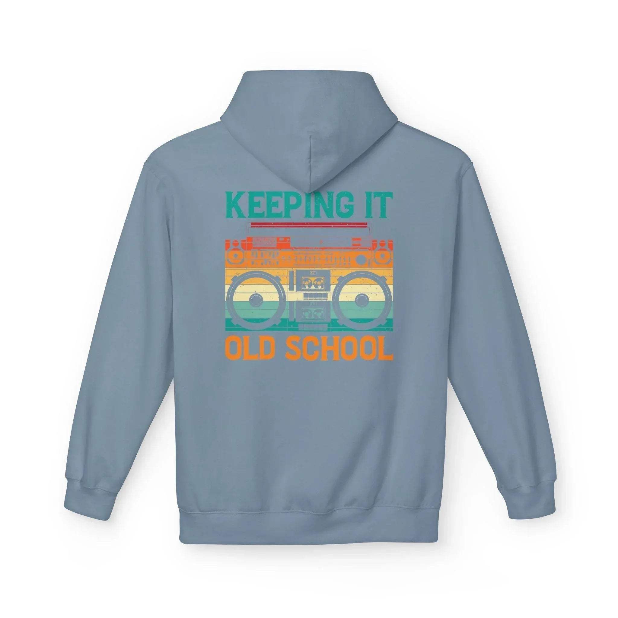 Ultimate Comfort Premium Old School Boombox Fleece Hoodie