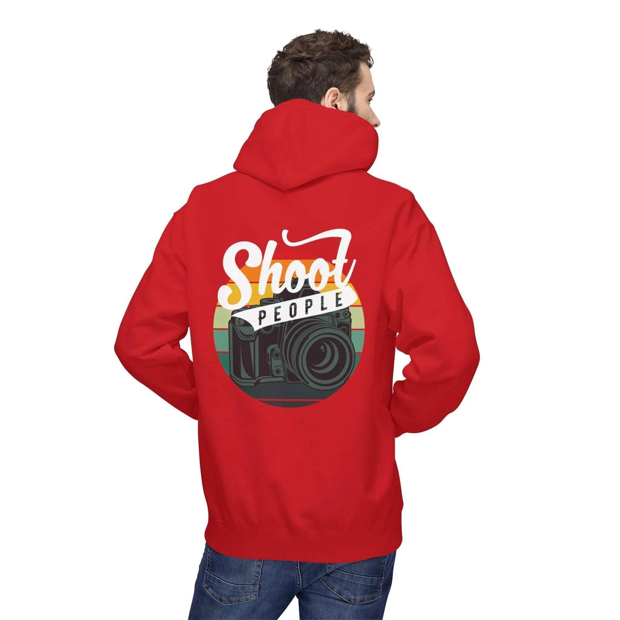 Creative Photographer's "Shoot People" Fleece Hoodie for Ultimate Comfort and Style