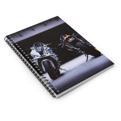 BMW S1000RR and Aprilia RSV4 Motorcycle Spiral Notebook #001 - Throttle Designs