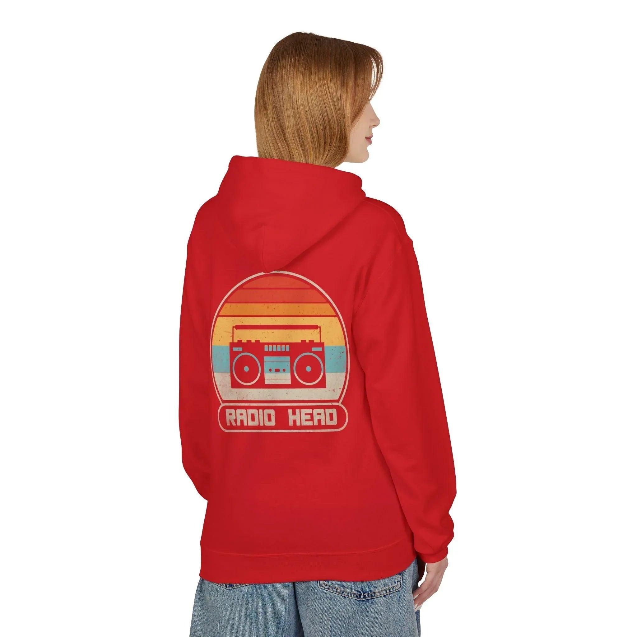 Cozy Vibes Radio Head Fleece Pullover Hoodie