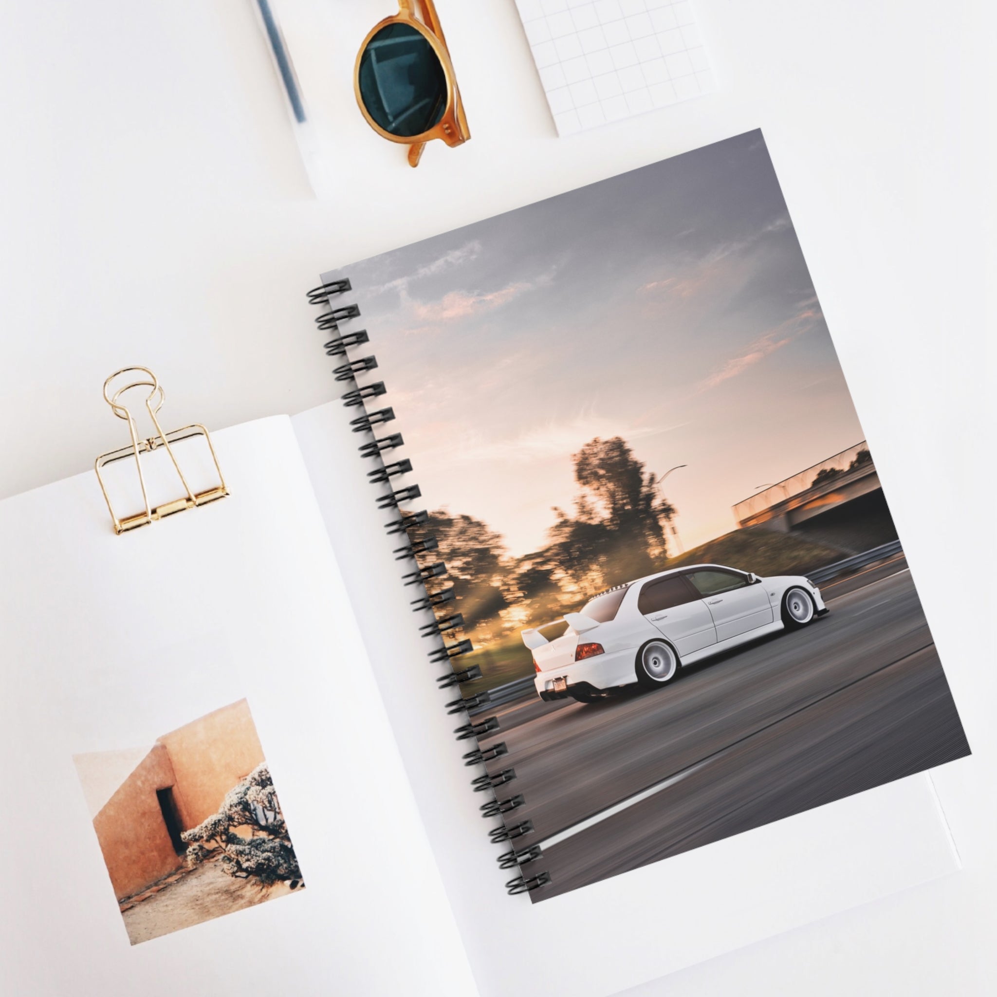 Mitsubishi Evo 8 Automotive Spiral Notebook #005 - Throttle Designs