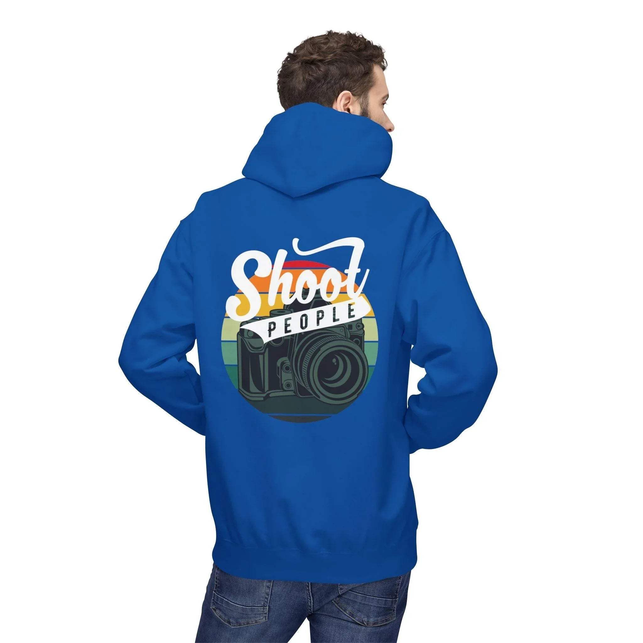 Creative Photographer's "Shoot People" Fleece Hoodie for Ultimate Comfort and Style