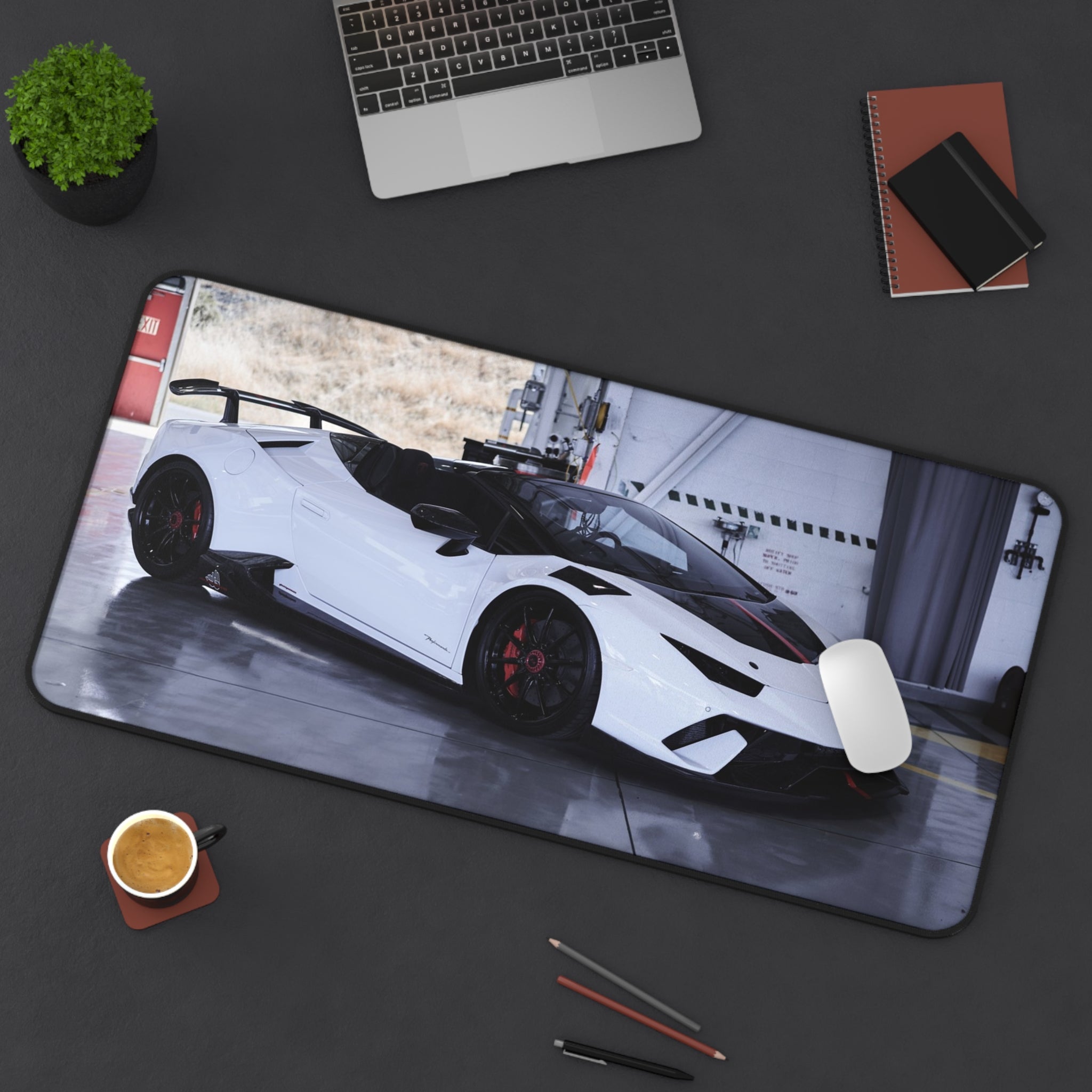 Lamborghini Huracan Automotive Supercar Desk Mat Mouse Pad - Throttle Designs