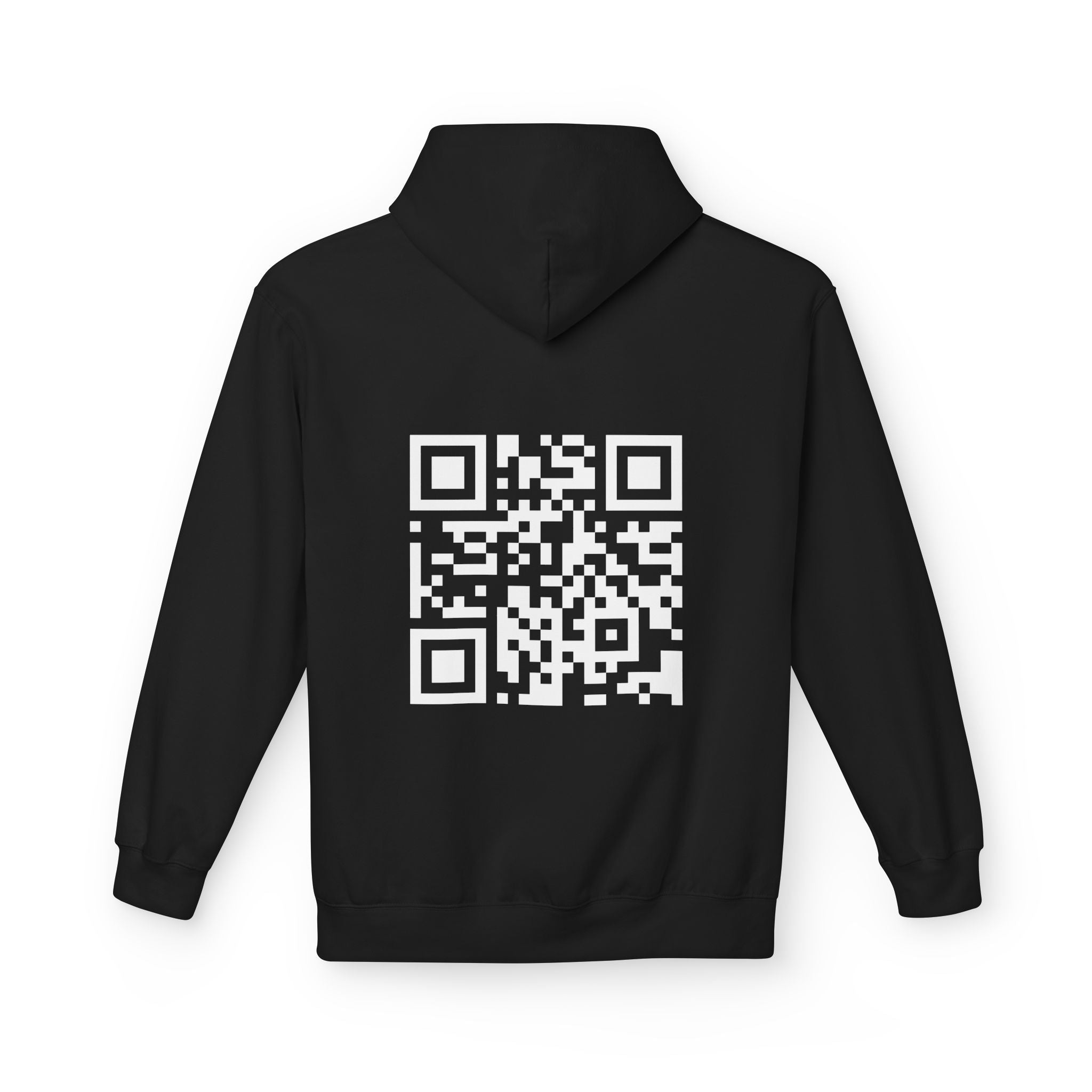 "Your Car Is Slow" QR Code Hoodie - Humor for Car Lovers & Bikers - Throttle Designs