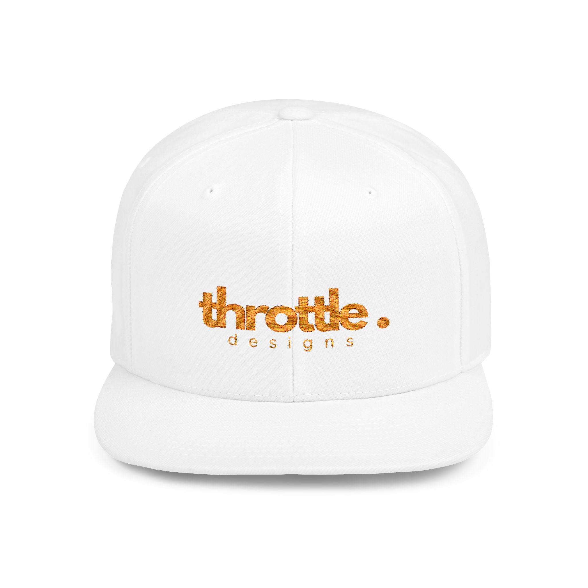 Premium Logo Flat Bill Snapback - Throttle Designs