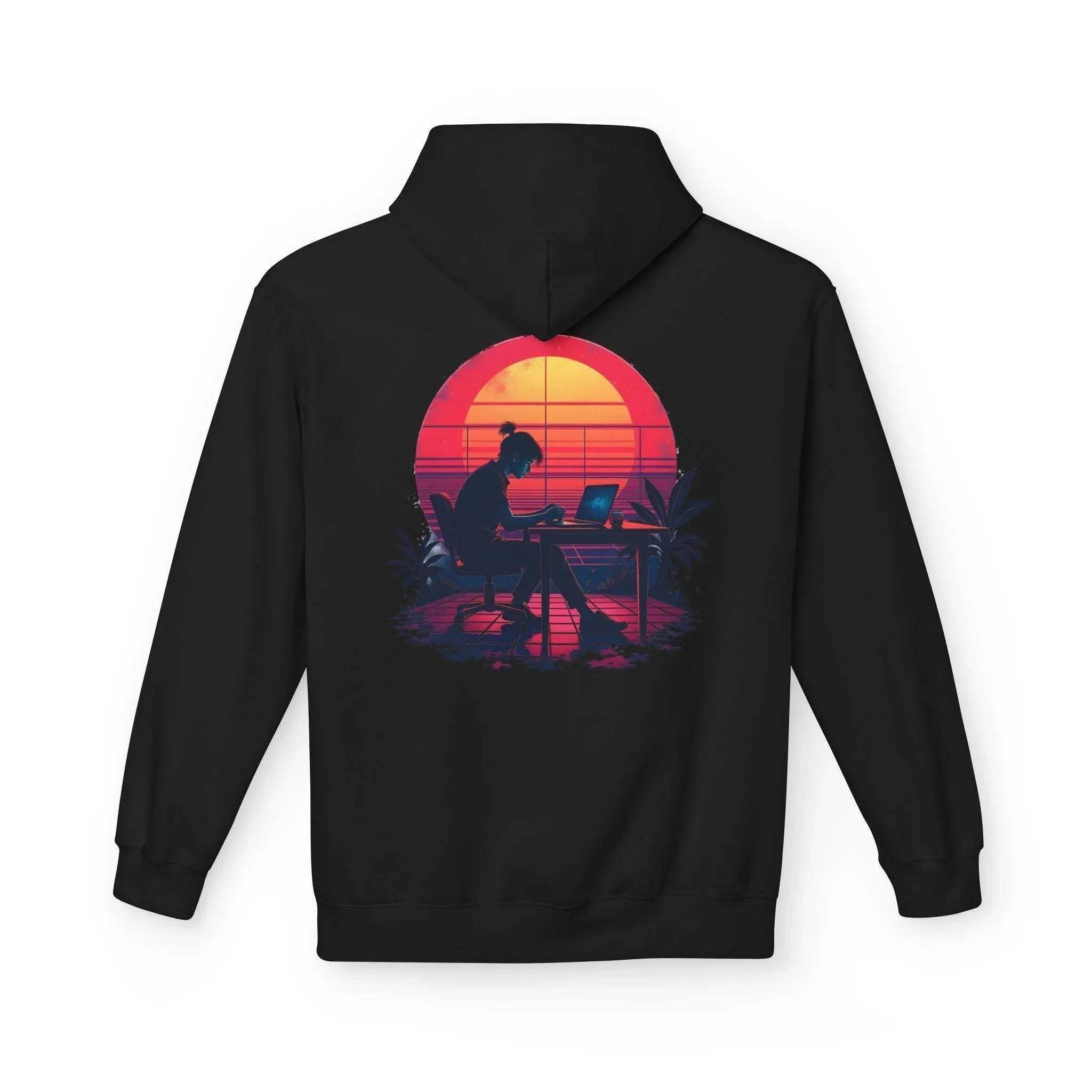 Ultimate Retro Programmer Fleece Hoodie for Comfort and Style