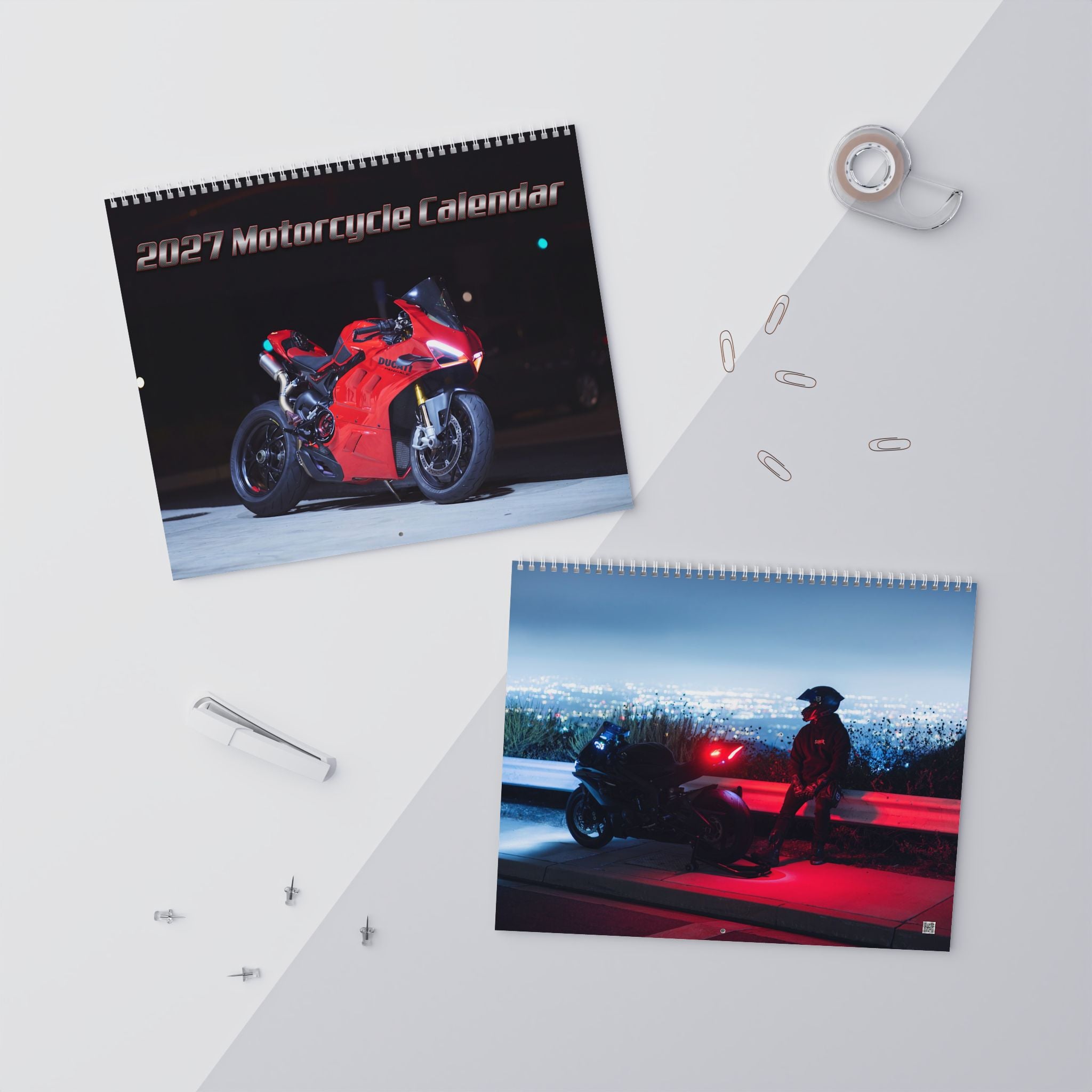 2027 Motorcycle Wall Calendar – Supersport Motorcycles, Sportbikes & High Performance Bike Artwork Collection