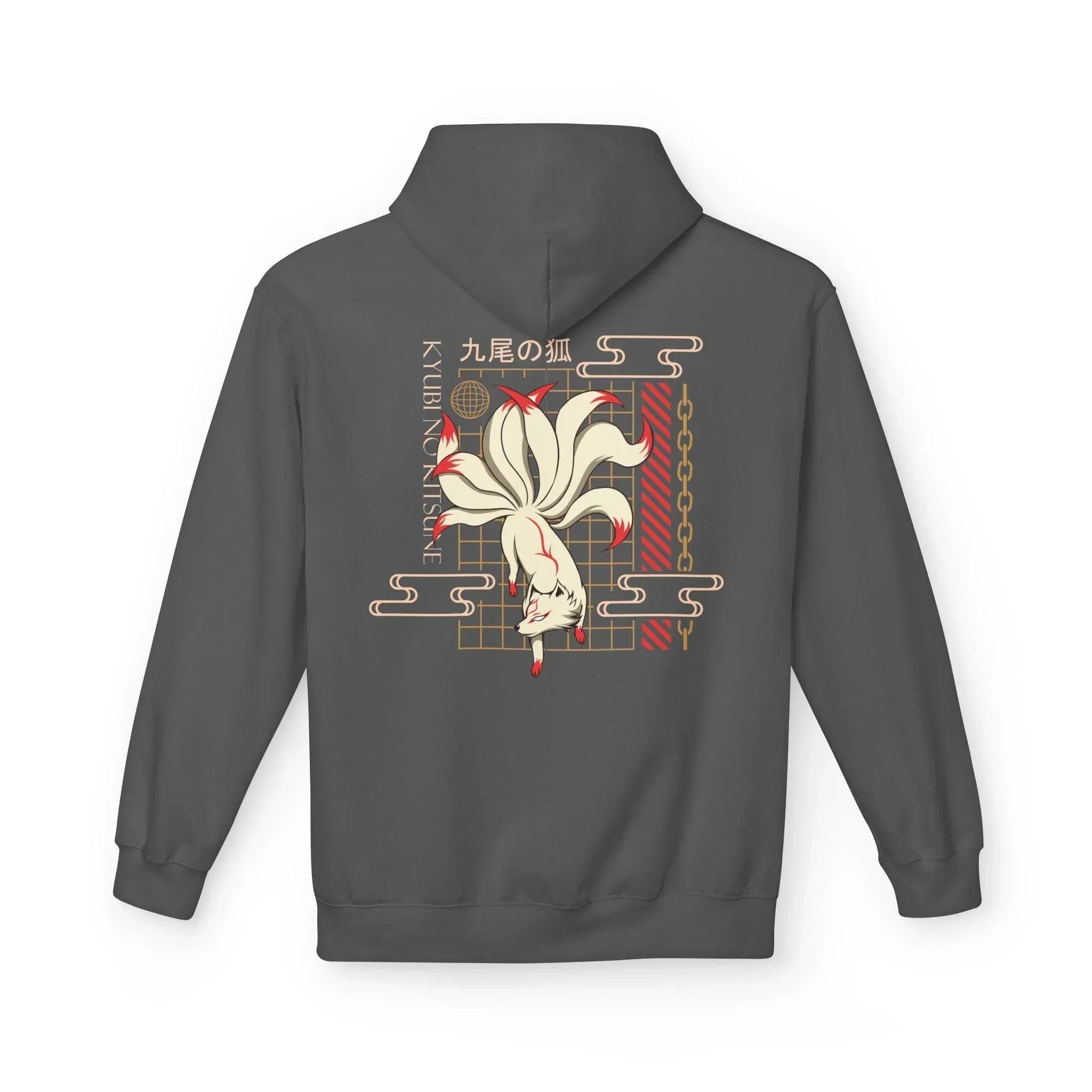 Kyubi No Kitsune Japanese Streetwear Fleece Hoodie – Ultimate Comfort Meets Stylish Design