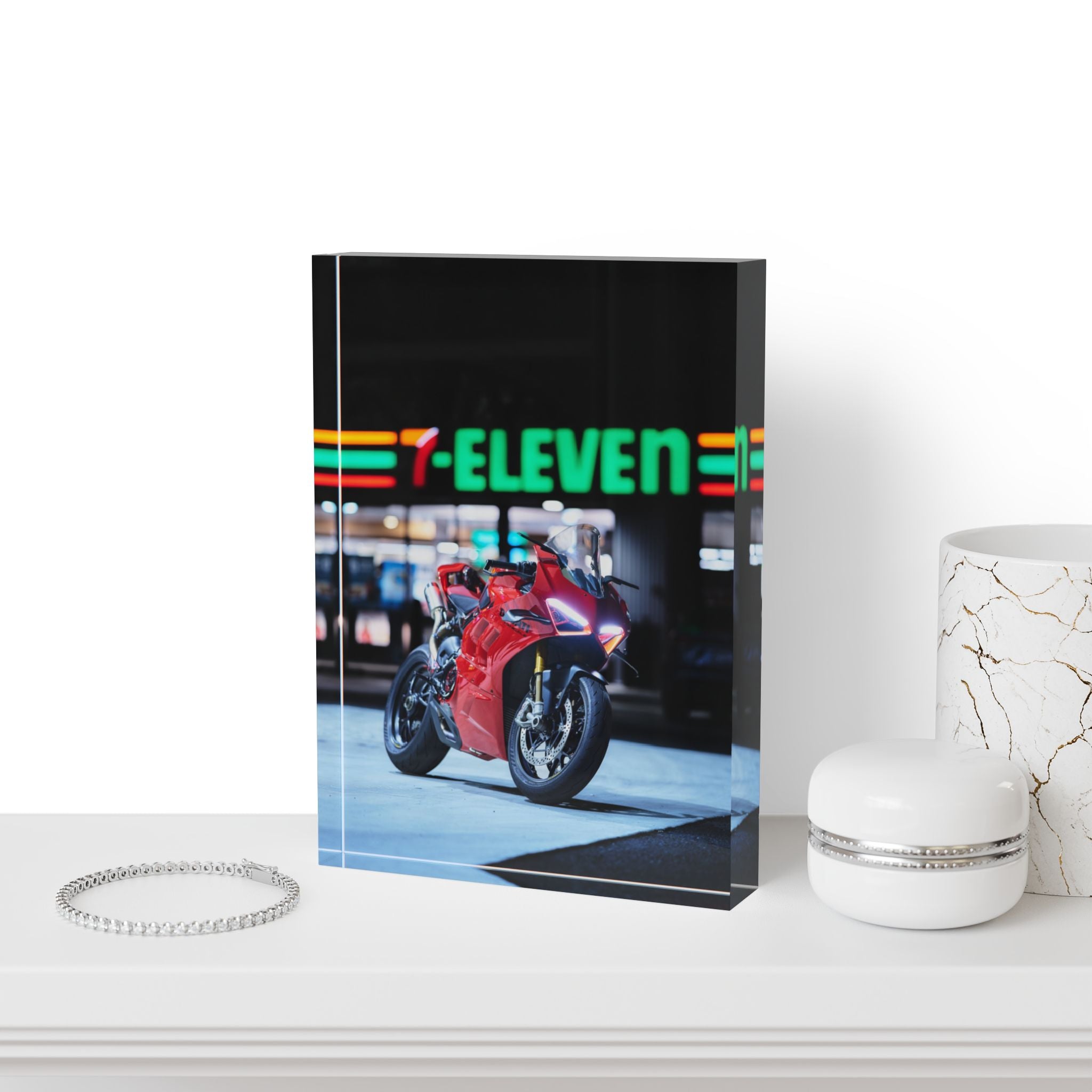 Ducati V4S Motorcycle Acrylic Photo Block #001 - Throttle Designs