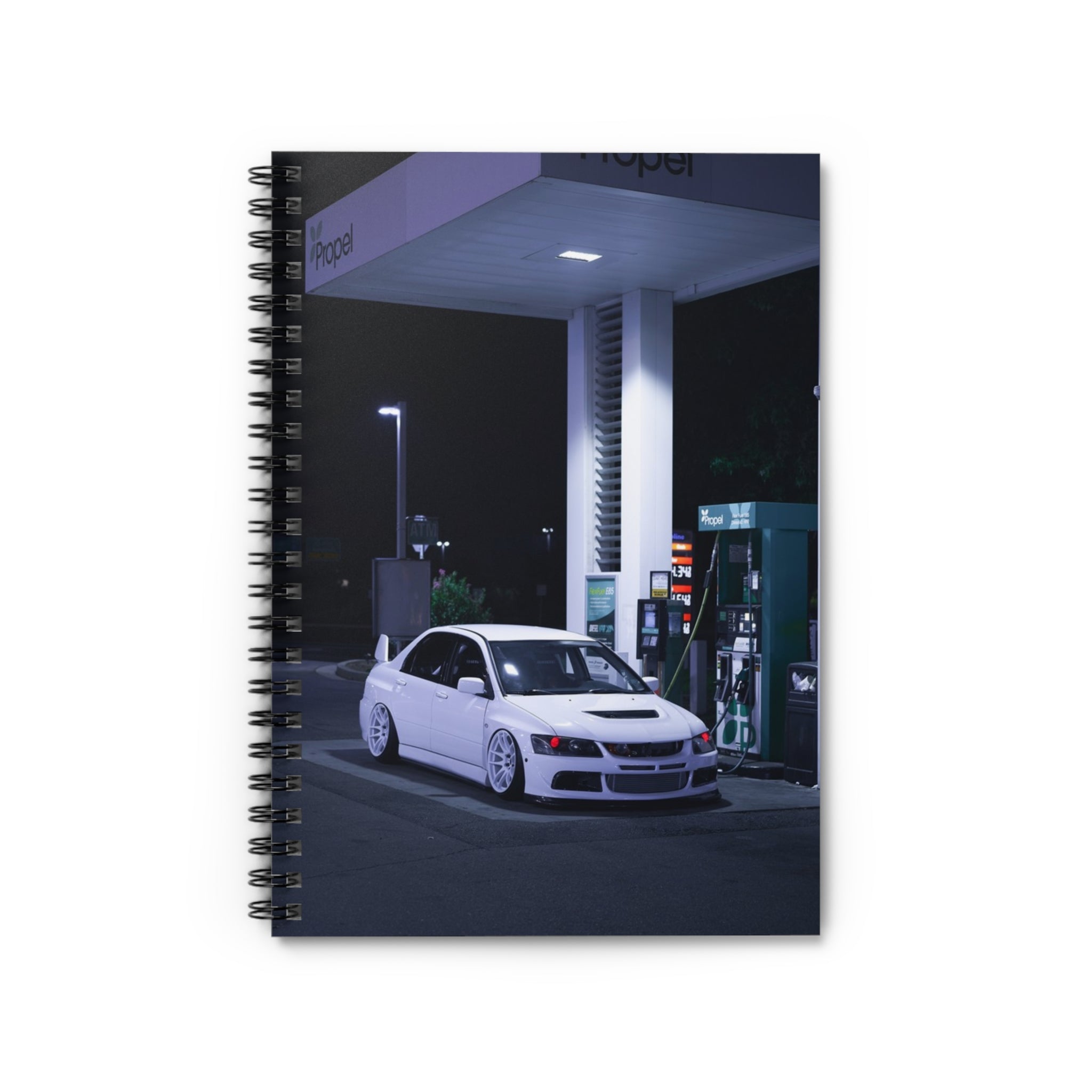 Mitsubishi Evo 8 Automotive Spiral Notebook #011 - Throttle Designs