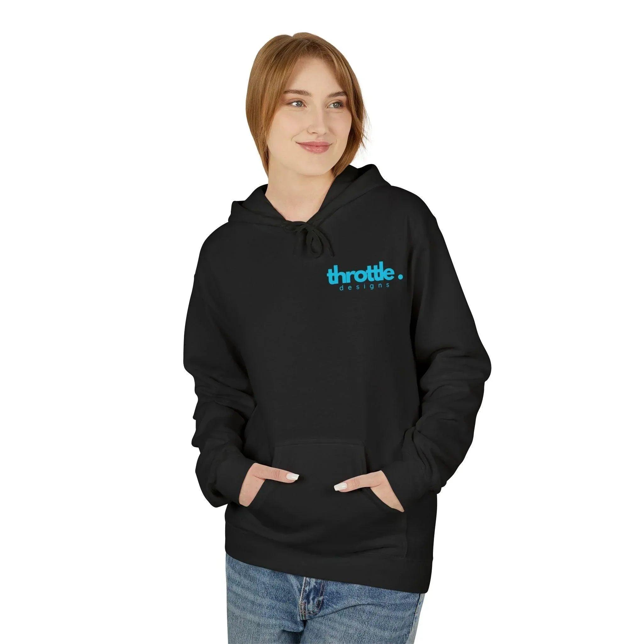 Artistic Vibes Fleece Hoodie with Headphone Design - Ultimate Comfort & Style