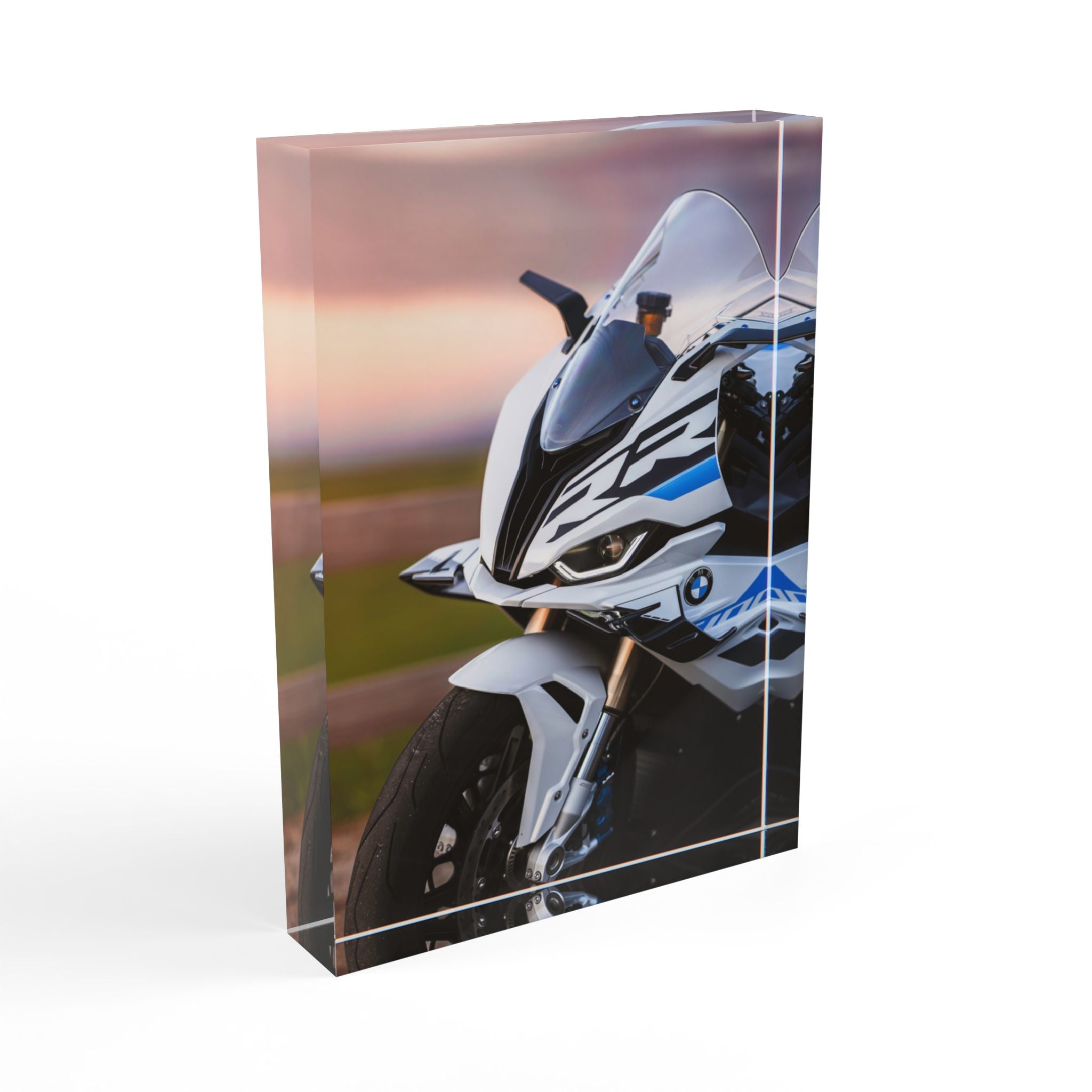 BMW S1000RR Motorcycle Acrylic Photo Block #047 - Throttle Designs