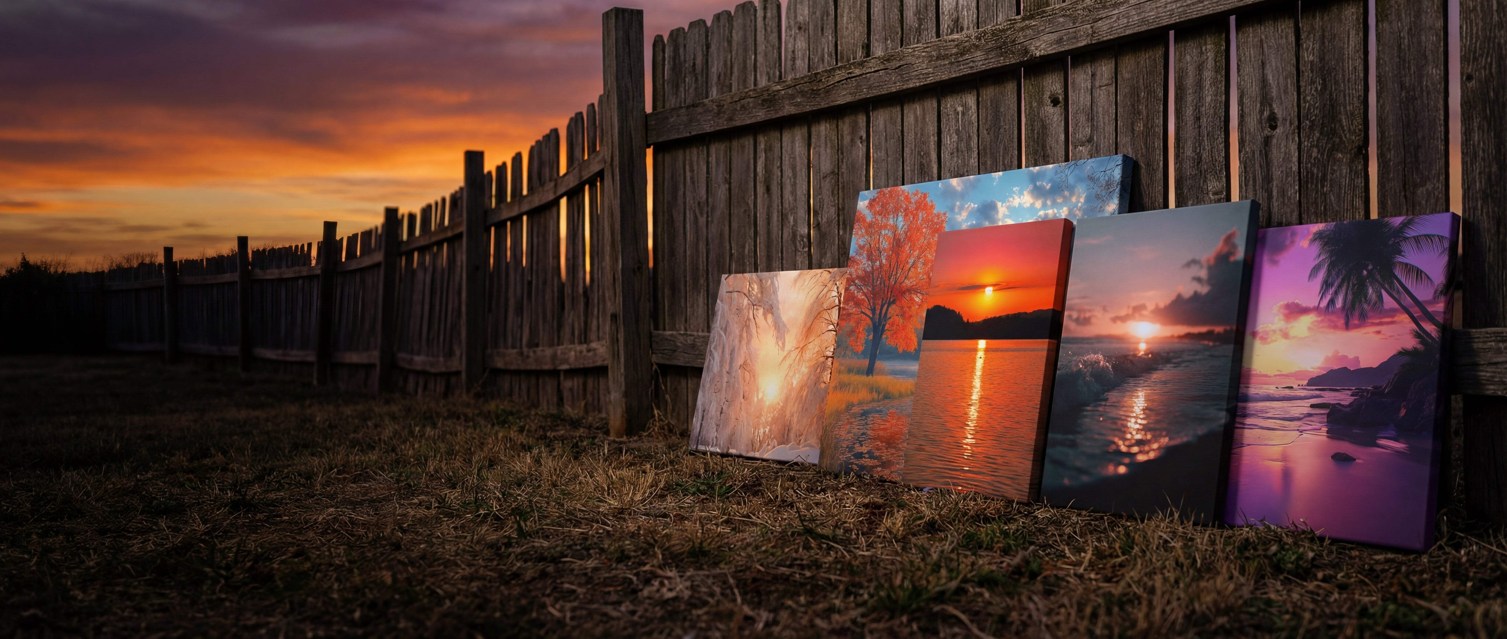Sunset Canvas Art | Vibrant Sunset Wall Art – Throttle Designs