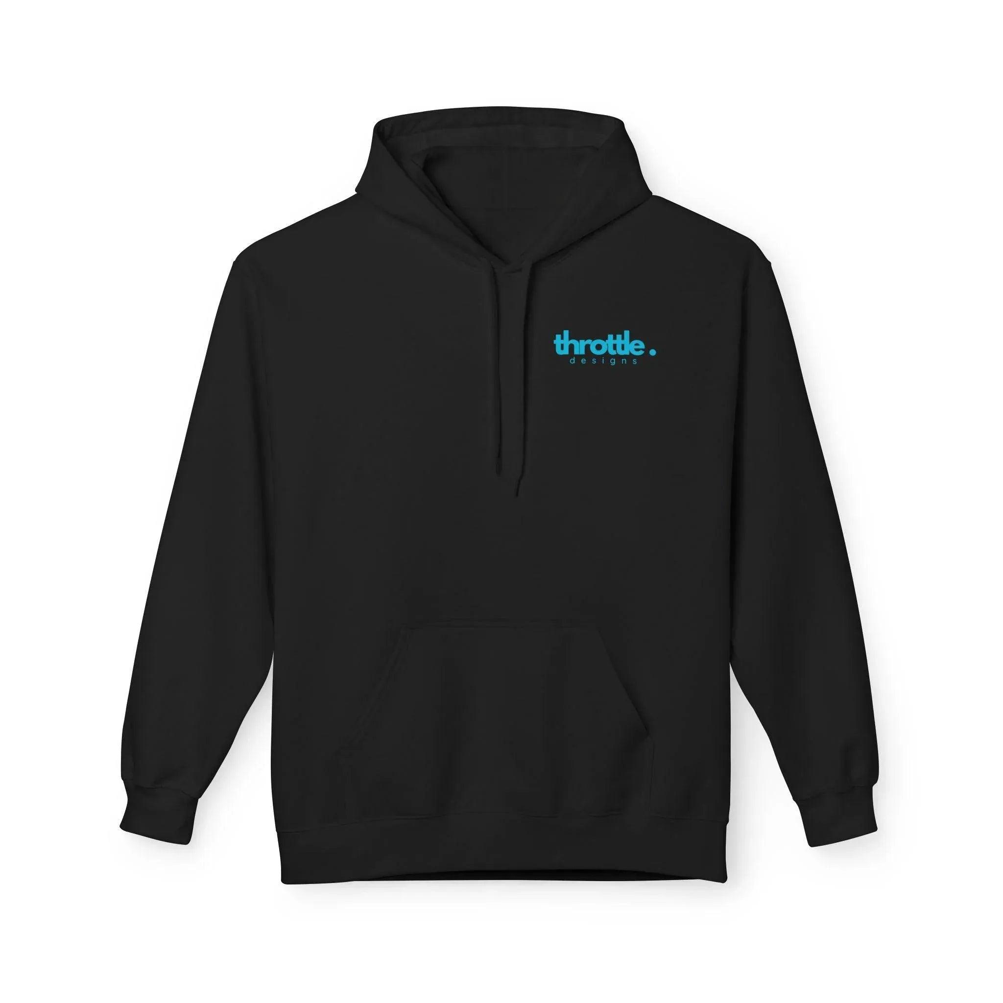 Cozy Retro Palm Tree Sunset Fleece Pullover Hoodie for Ultimate Comfort