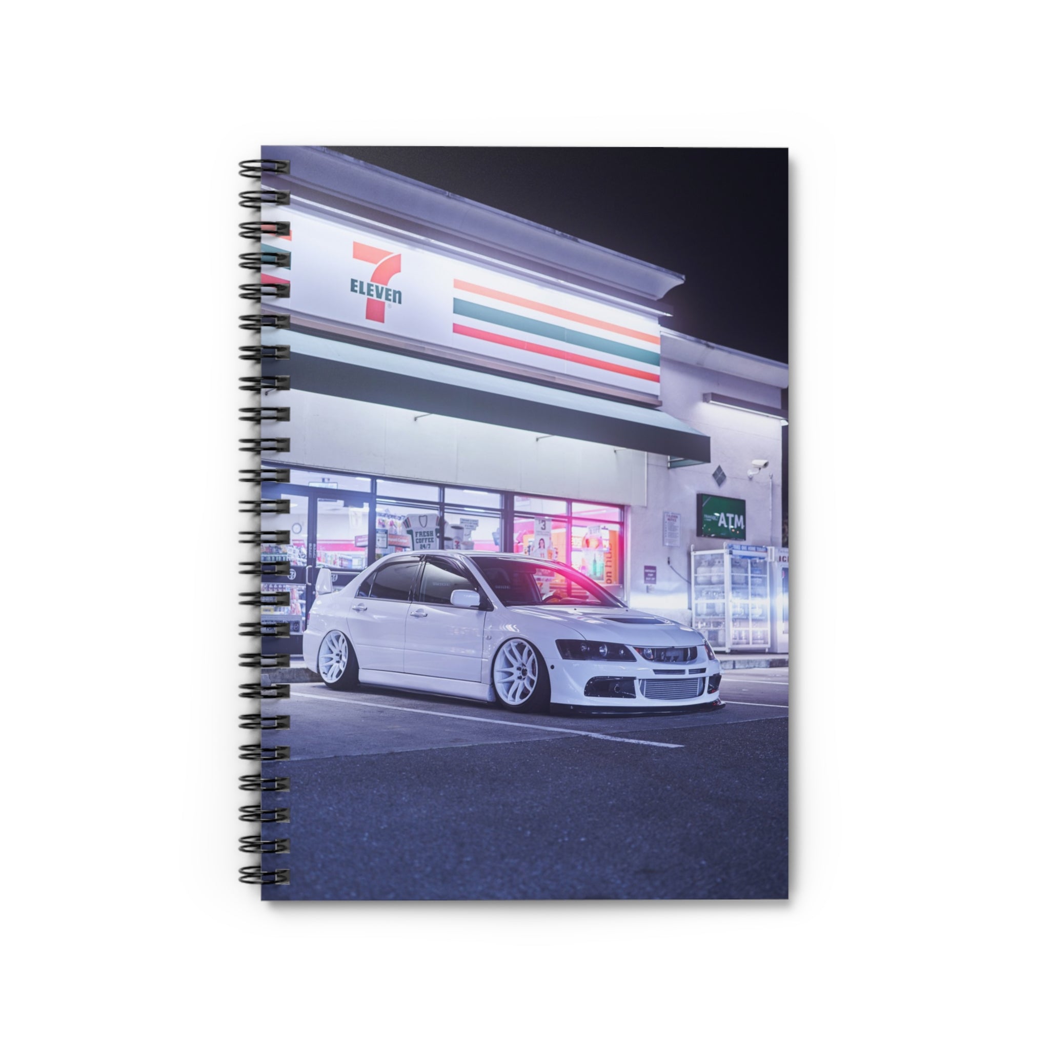 Mitsubishi Evo 8 Automotive Spiral Notebook #007 - Throttle Designs