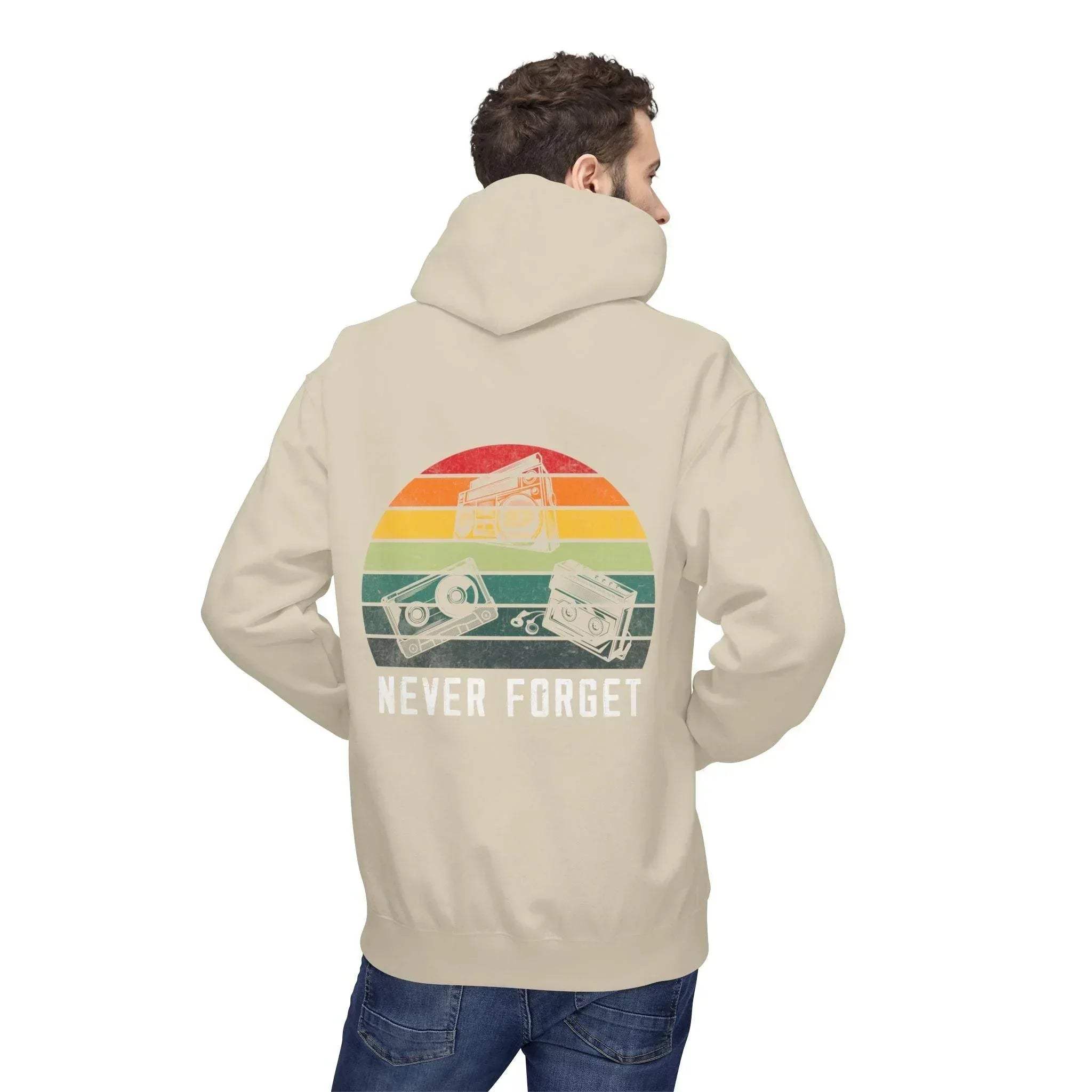 Cozy Vintage Vibes Music Fleece Hoodie for Ultimate Comfort
