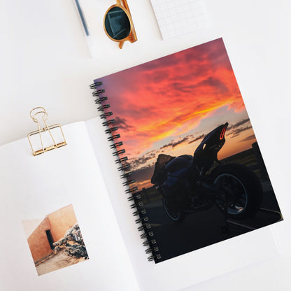 Yamaha R1 Motorcycle Spiral Notebook #002 - Throttle Designs