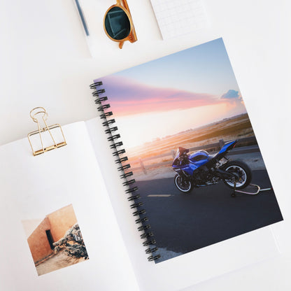 Yamaha R1 Motorcycle Spiral Notebook #003 - Throttle Designs