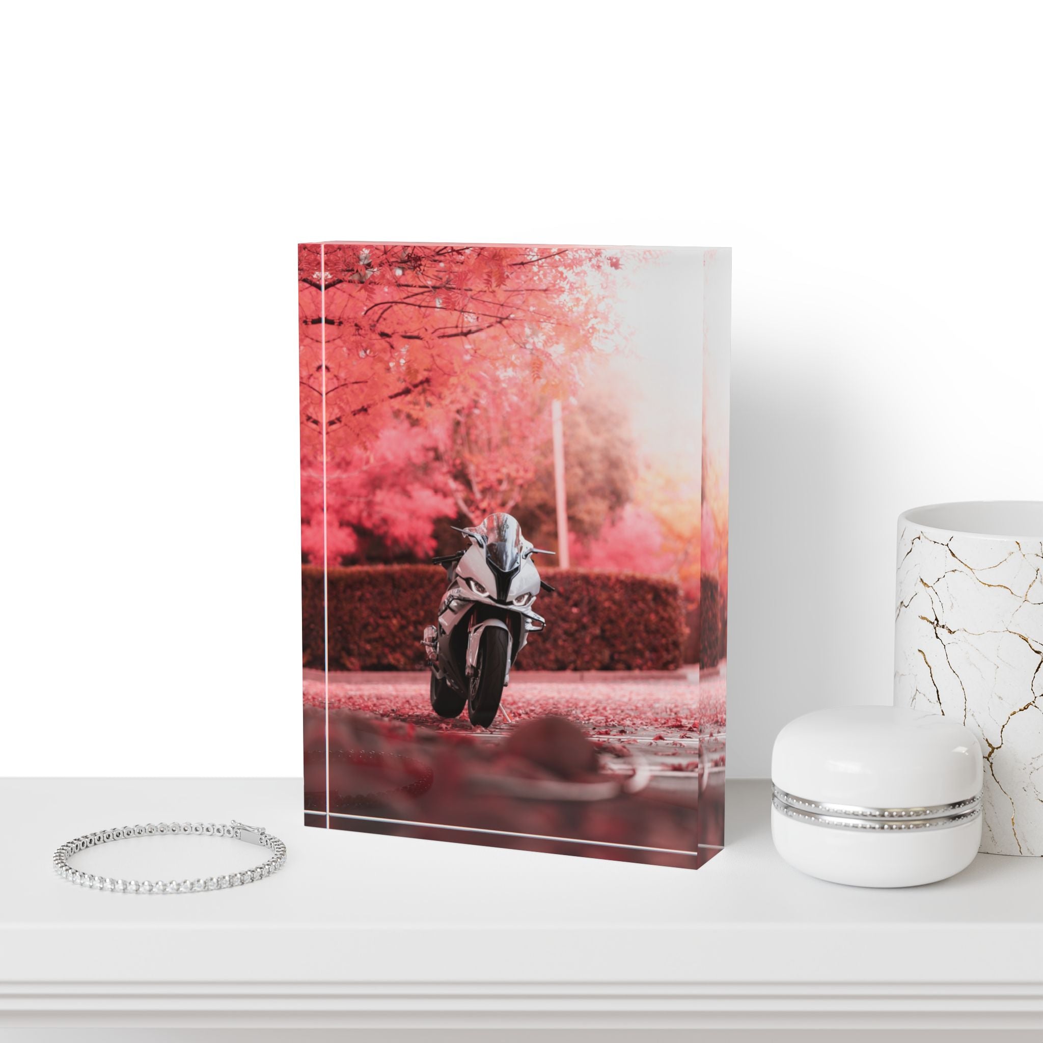 BMW S1000RR Motorcycle Acrylic Photo Block #014 - Throttle Designs