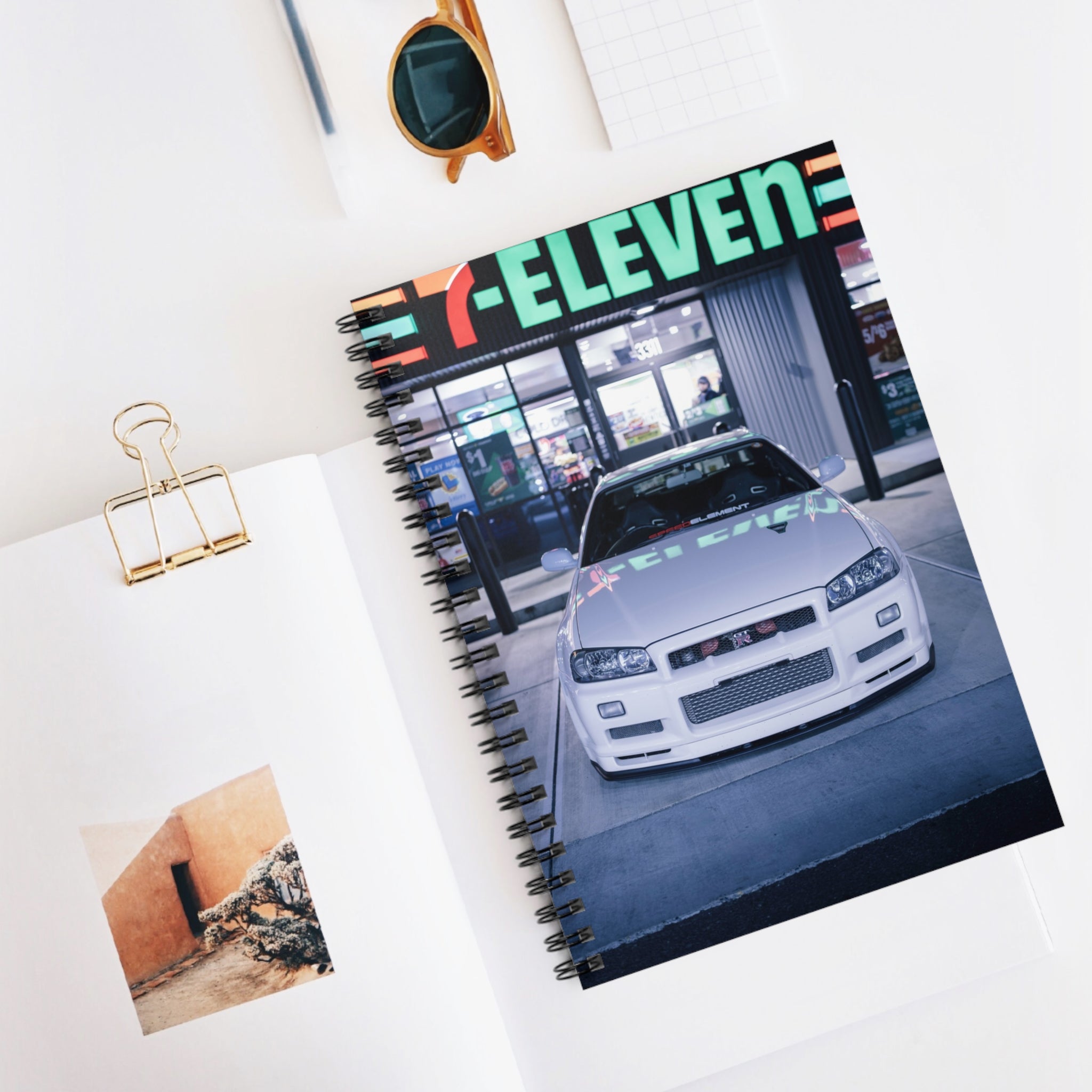 Nissan GTR R34 Automotive Spiral Notebook #003 - Throttle Designs