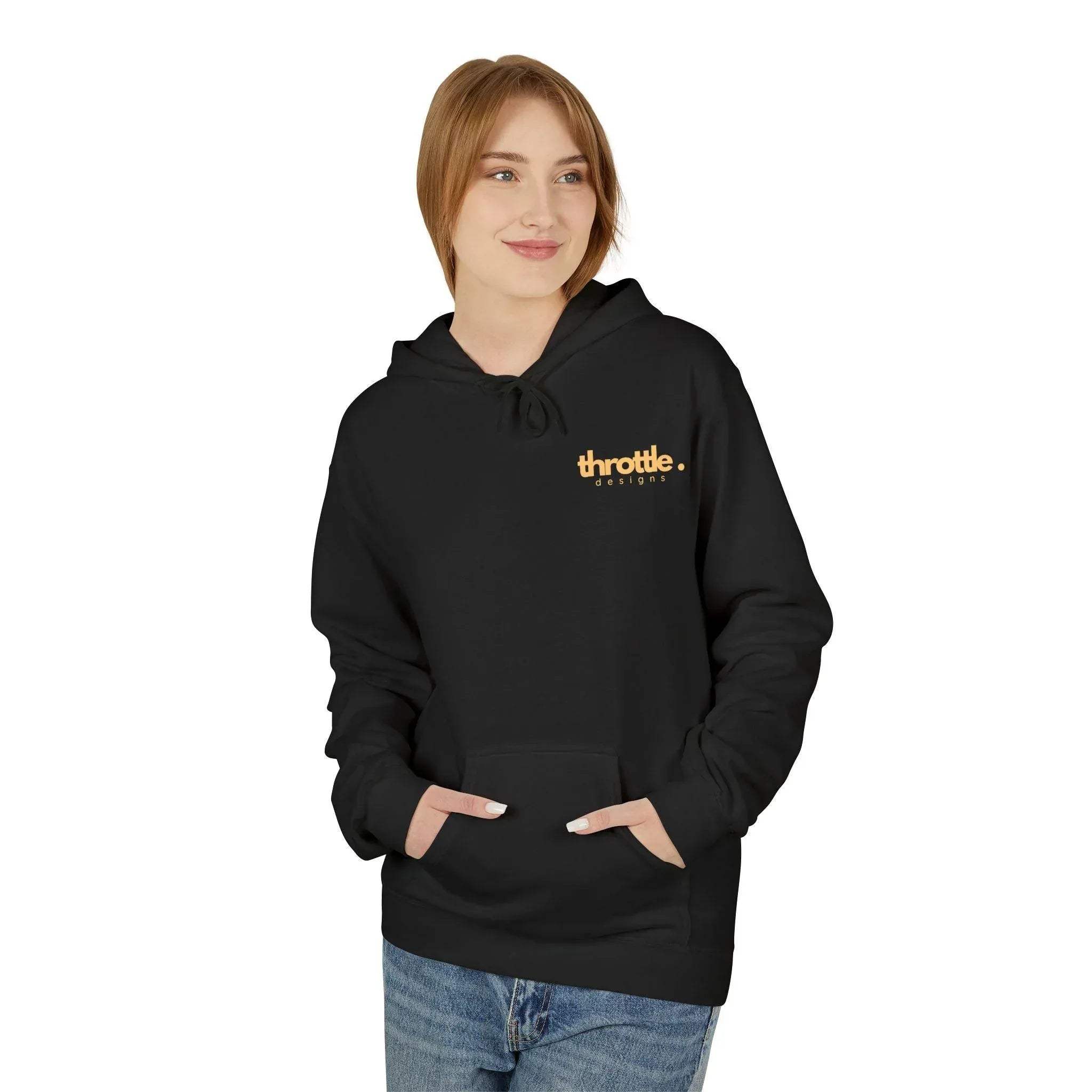 Cozy Coffee Lover's Fleece Hoodie: 'First I Drink My Coffee, Then I Do My Things'