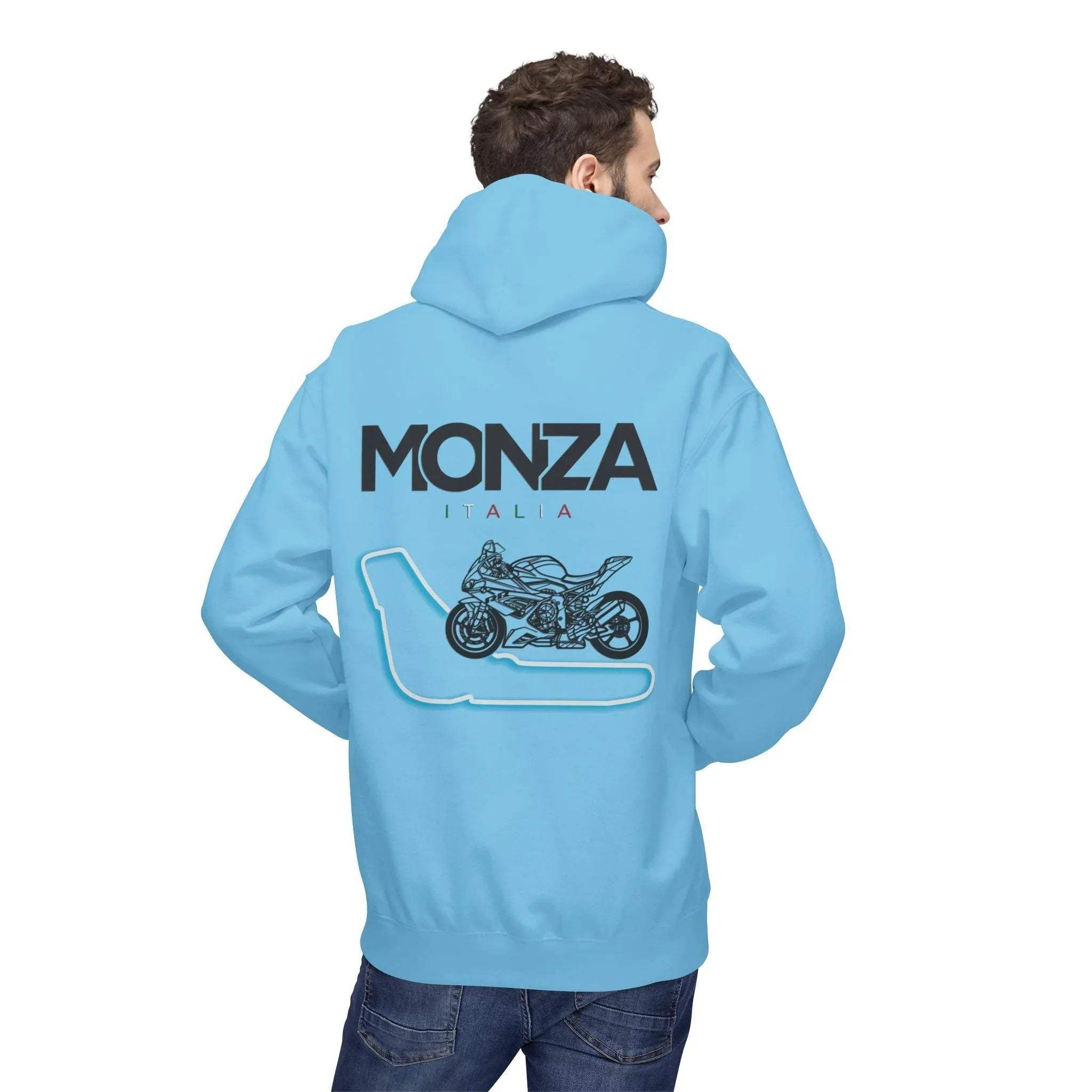 BMW Inspired S1000RR Monza Italia Race Track Fleece Hoodie for Style and Comfort