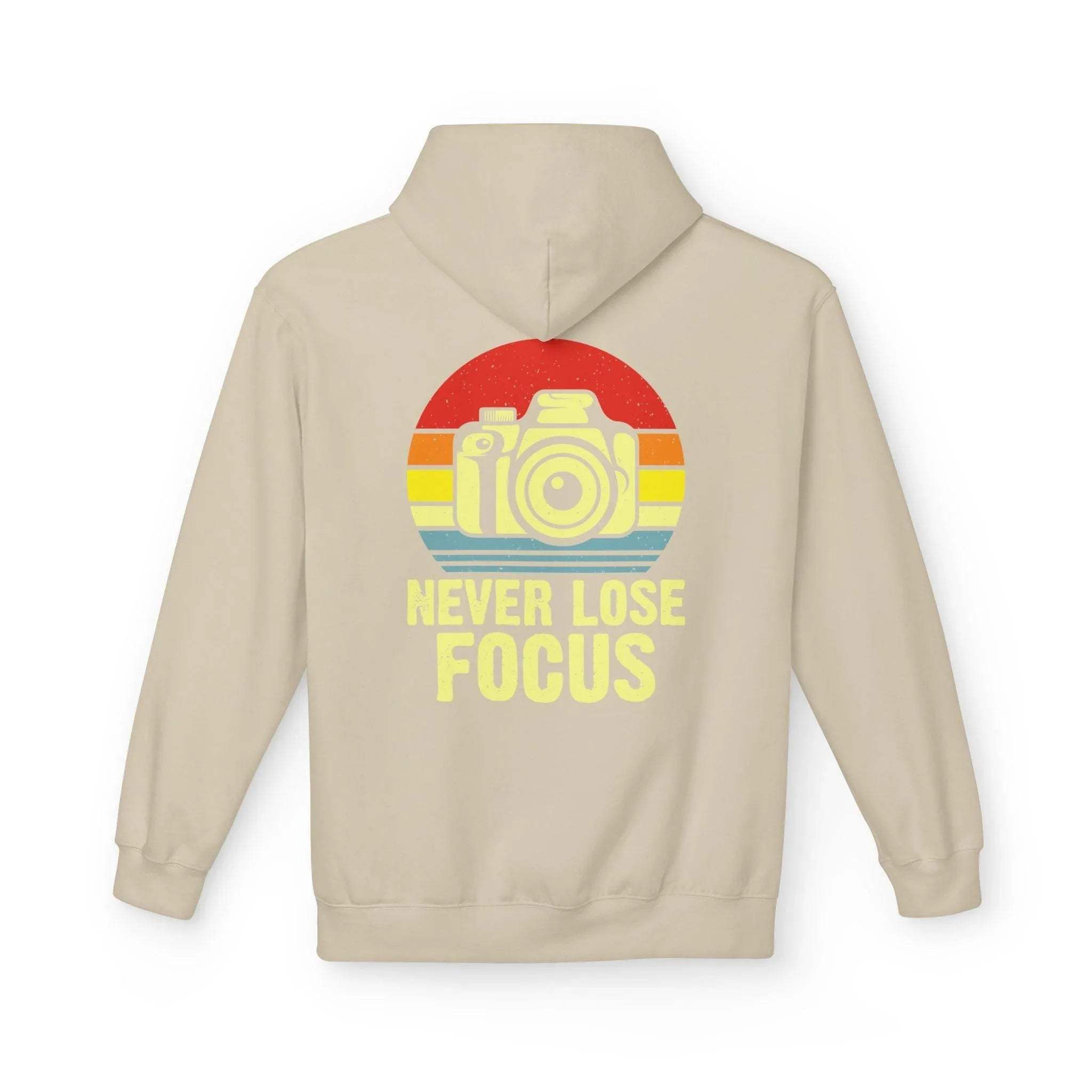 Ultimate Comfort Hoodie for Photographers: "Stay Focused" Fleece Design