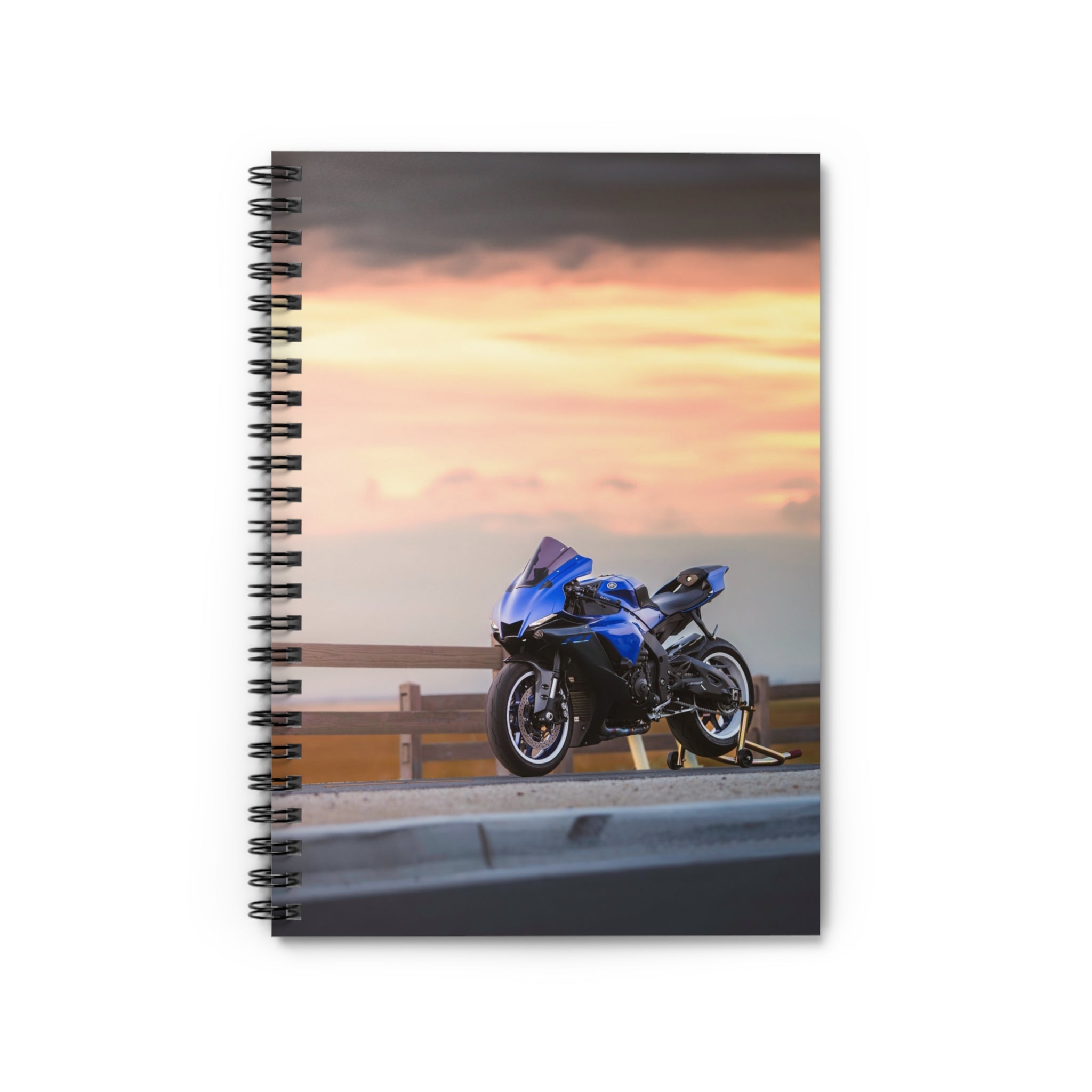 Yamaha R1 Motorcycle Spiral Notebook #014 - Throttle Designs