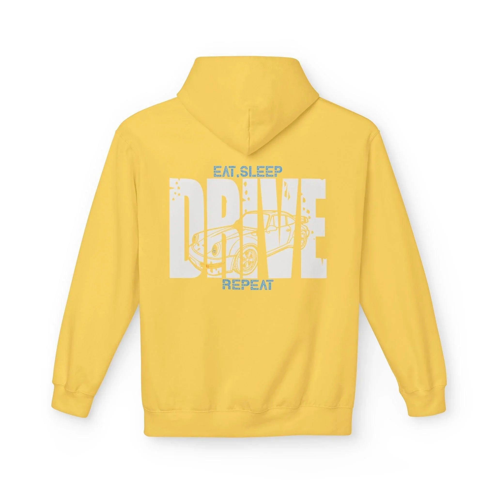 Classic Porsche 911 DRIVE Fleece Hoodie for Ultimate Comfort