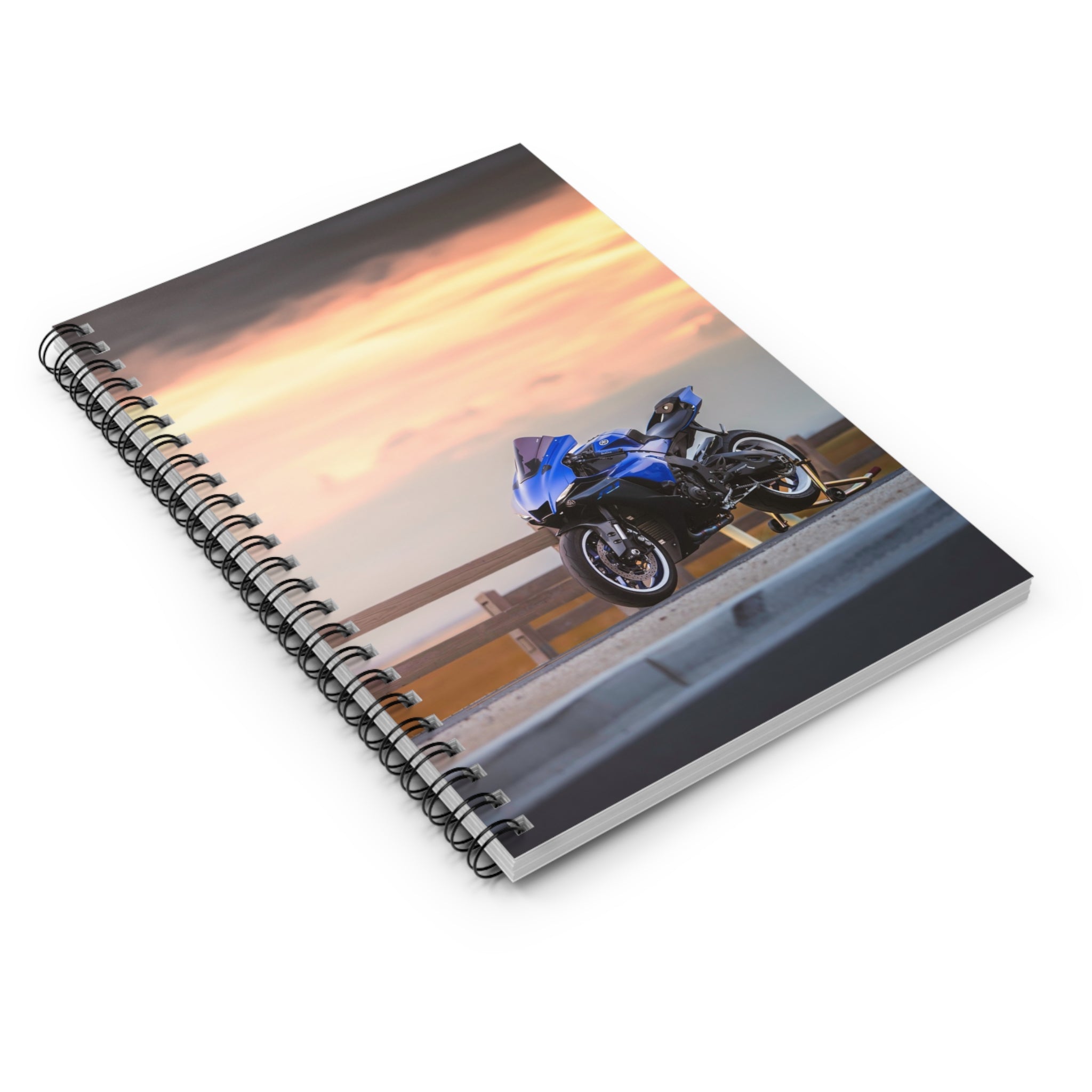 Yamaha R1 Motorcycle Spiral Notebook #014 - Throttle Designs