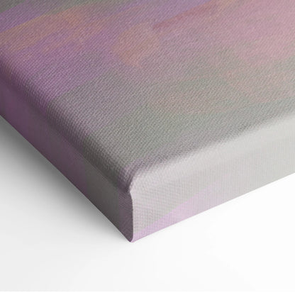 Porsche 911 gt3 rs inspired supercar canvas art with muted purple pink and gray gradient on textured fabric surface