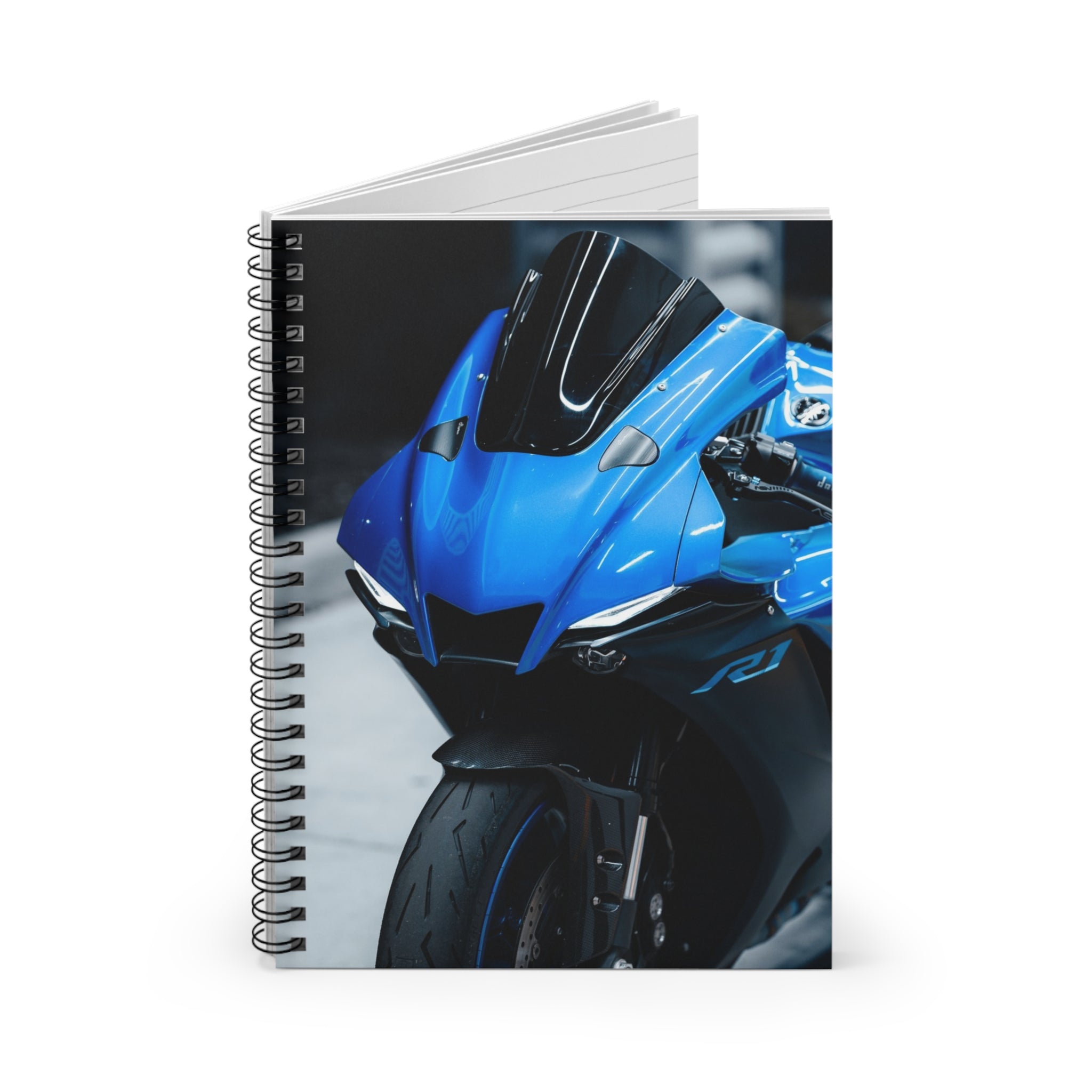 Yamaha R1 Motorcycle Spiral Notebook #027 - Throttle Designs