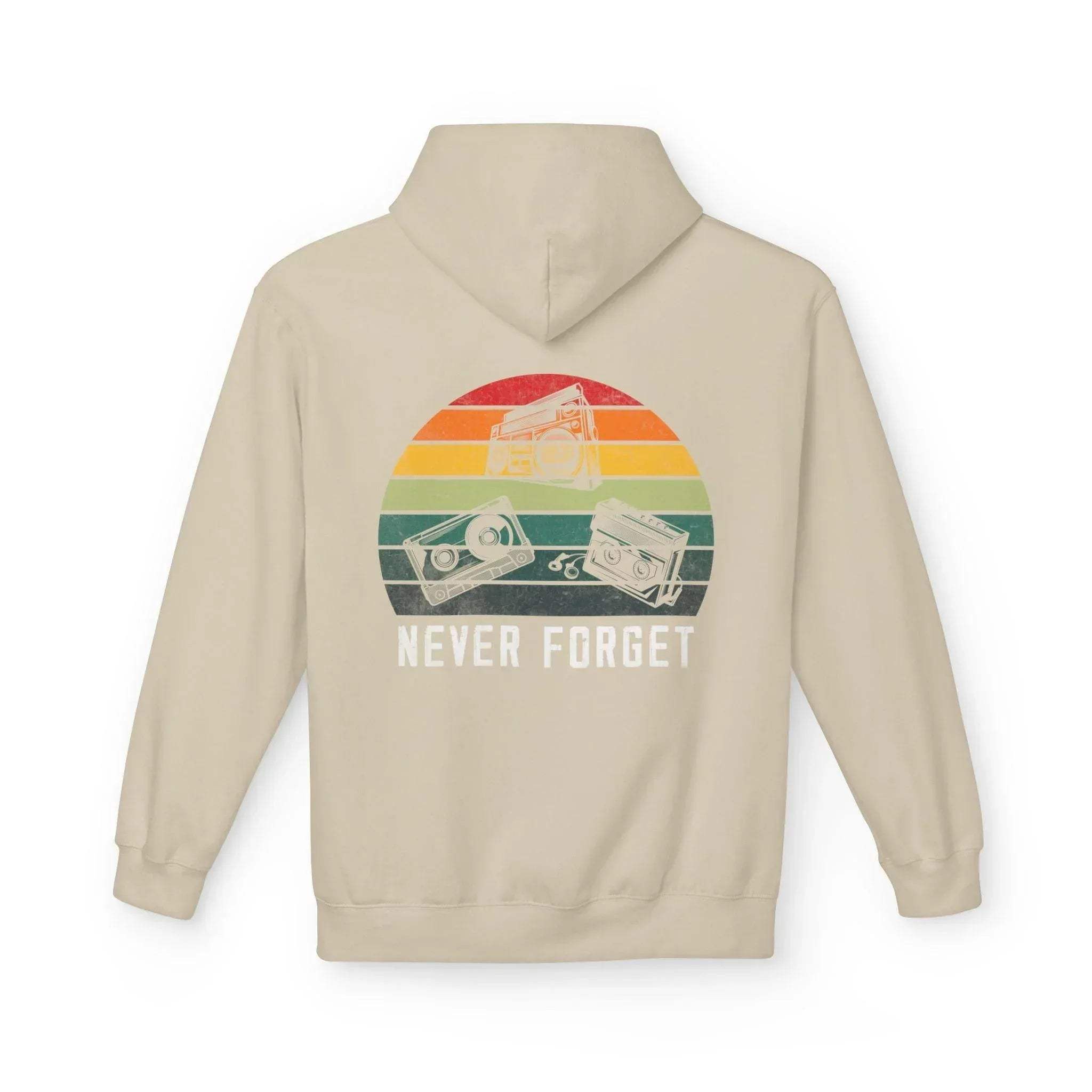Cozy Vintage Vibes Music Fleece Hoodie for Ultimate Comfort