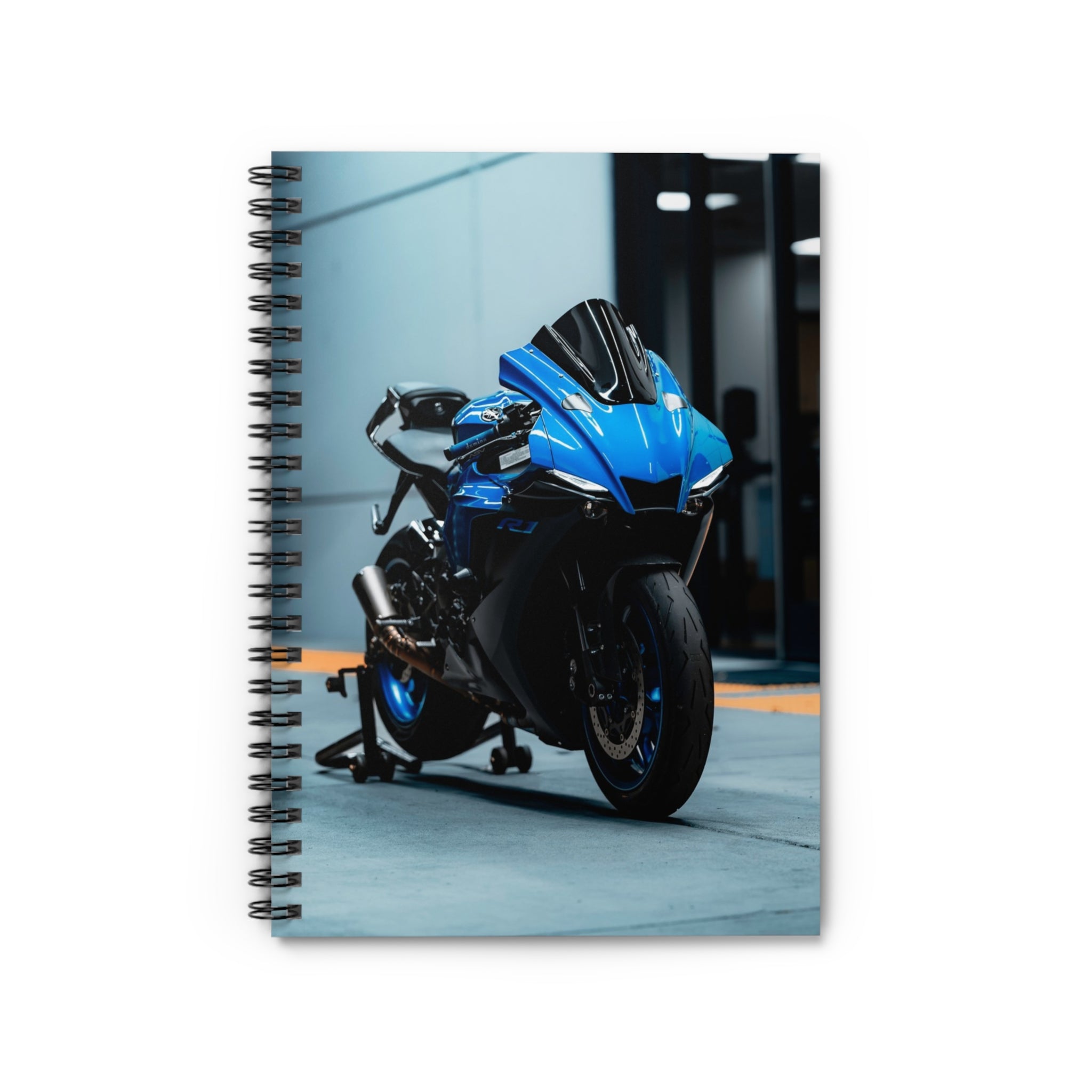 Yamaha R1 Motorcycle Spiral Notebook #023 - Throttle Designs