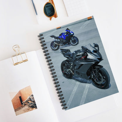 Yamaha R6 Motorcycle Spiral Notebook #001 - Throttle Designs