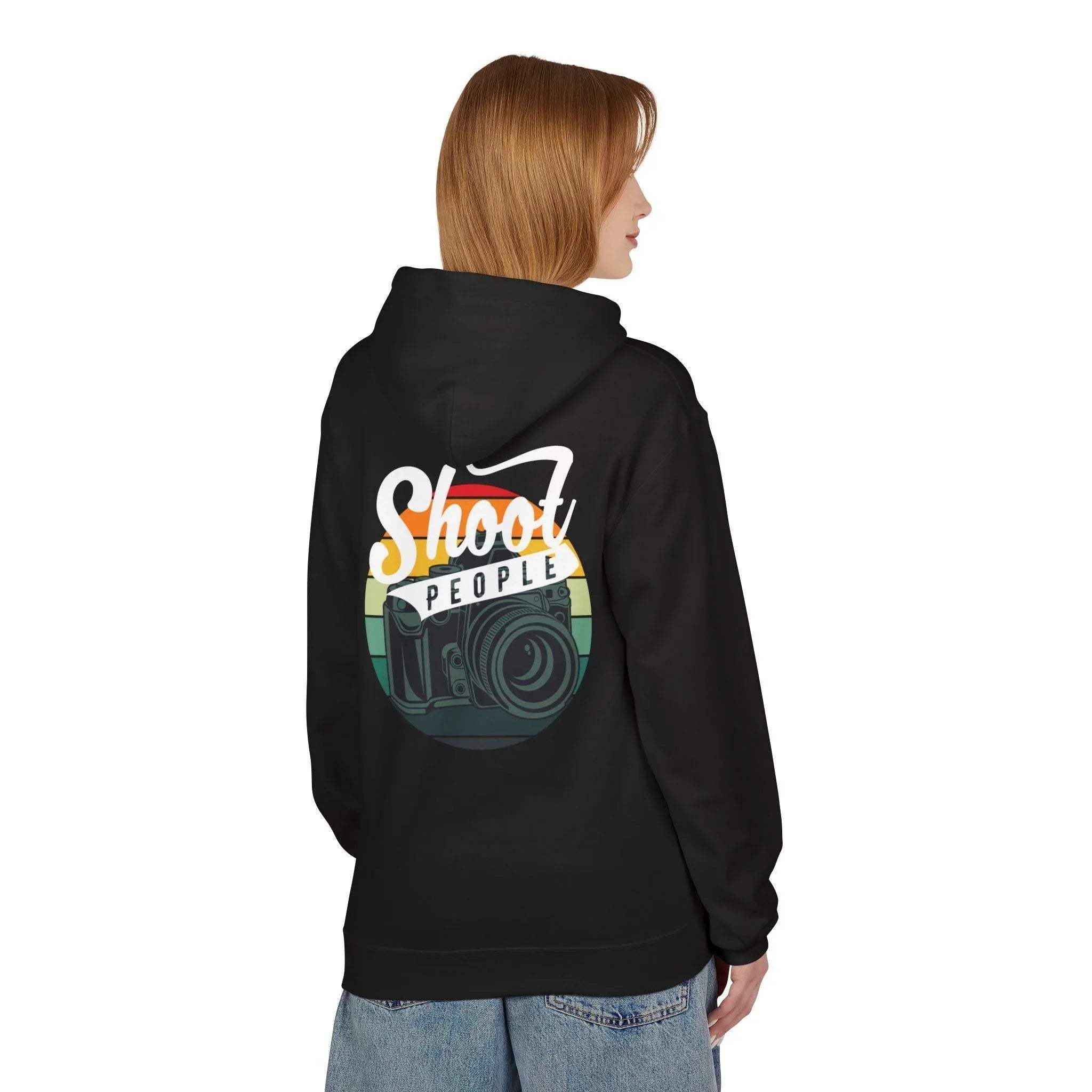 Creative Photographer's "Shoot People" Fleece Hoodie for Ultimate Comfort and Style