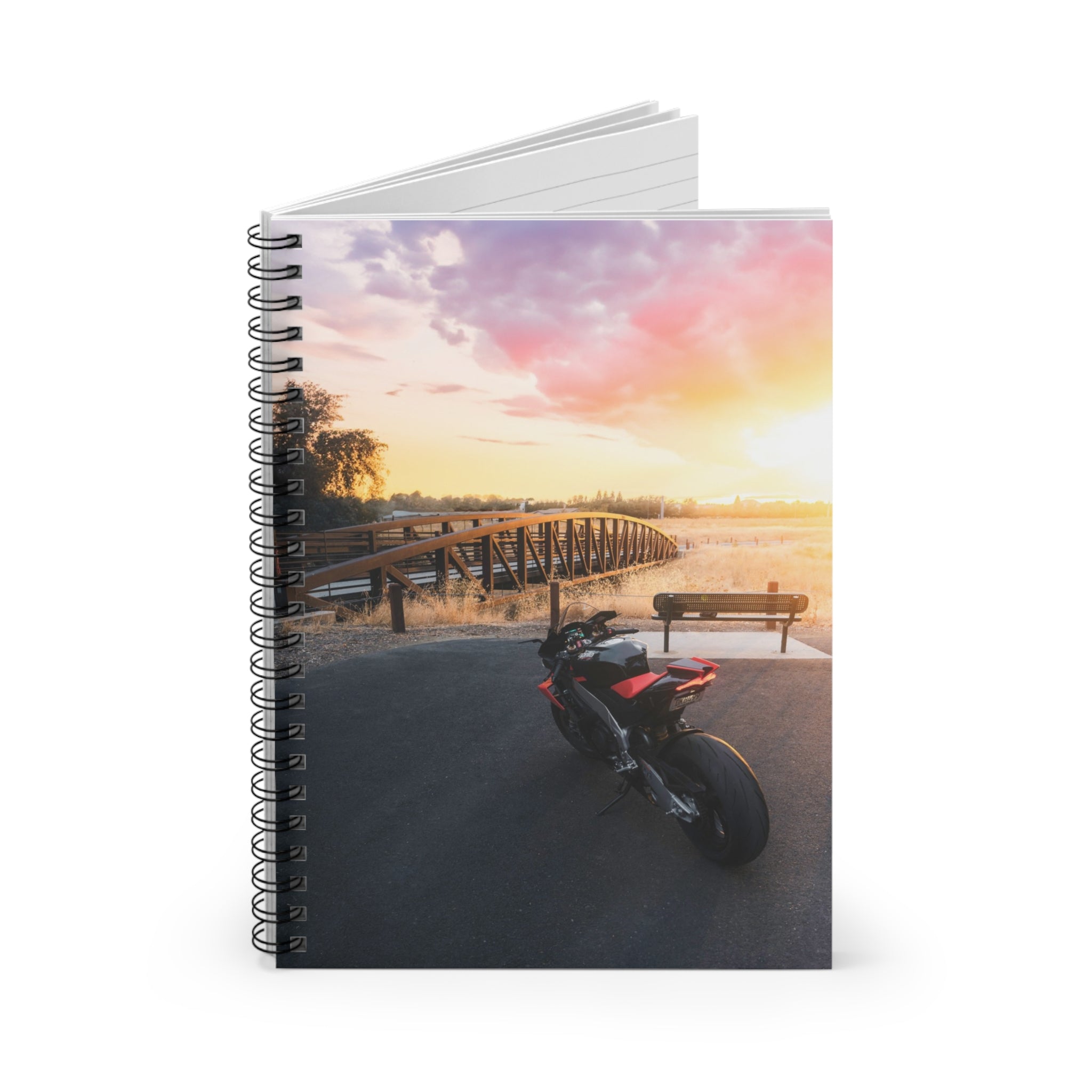 Aprilia RSV4 1100 Factory Motorcycle Spiral Notebook #011 - Throttle Designs