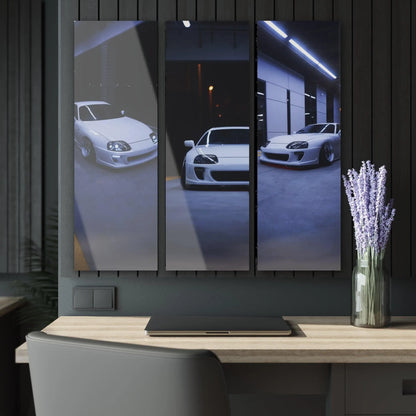 Toyota Supra MK4 3-Piece Acrylic Wall Art #002 for Decor