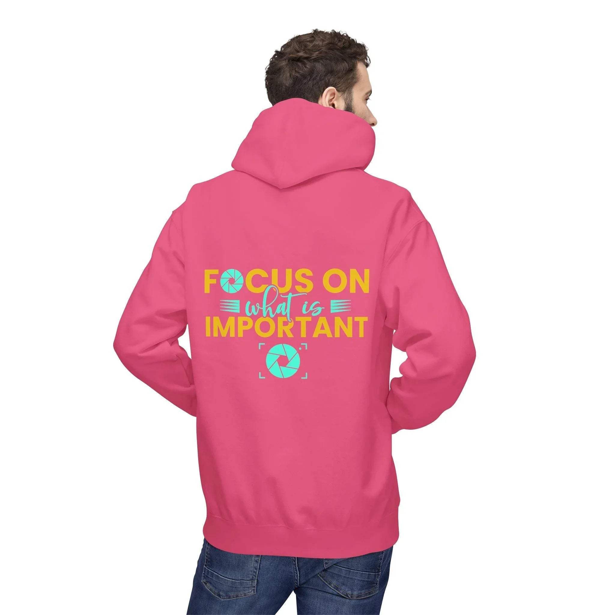 Inspirational Fleece Hoodie for Photographers - 'Prioritize What Matters'