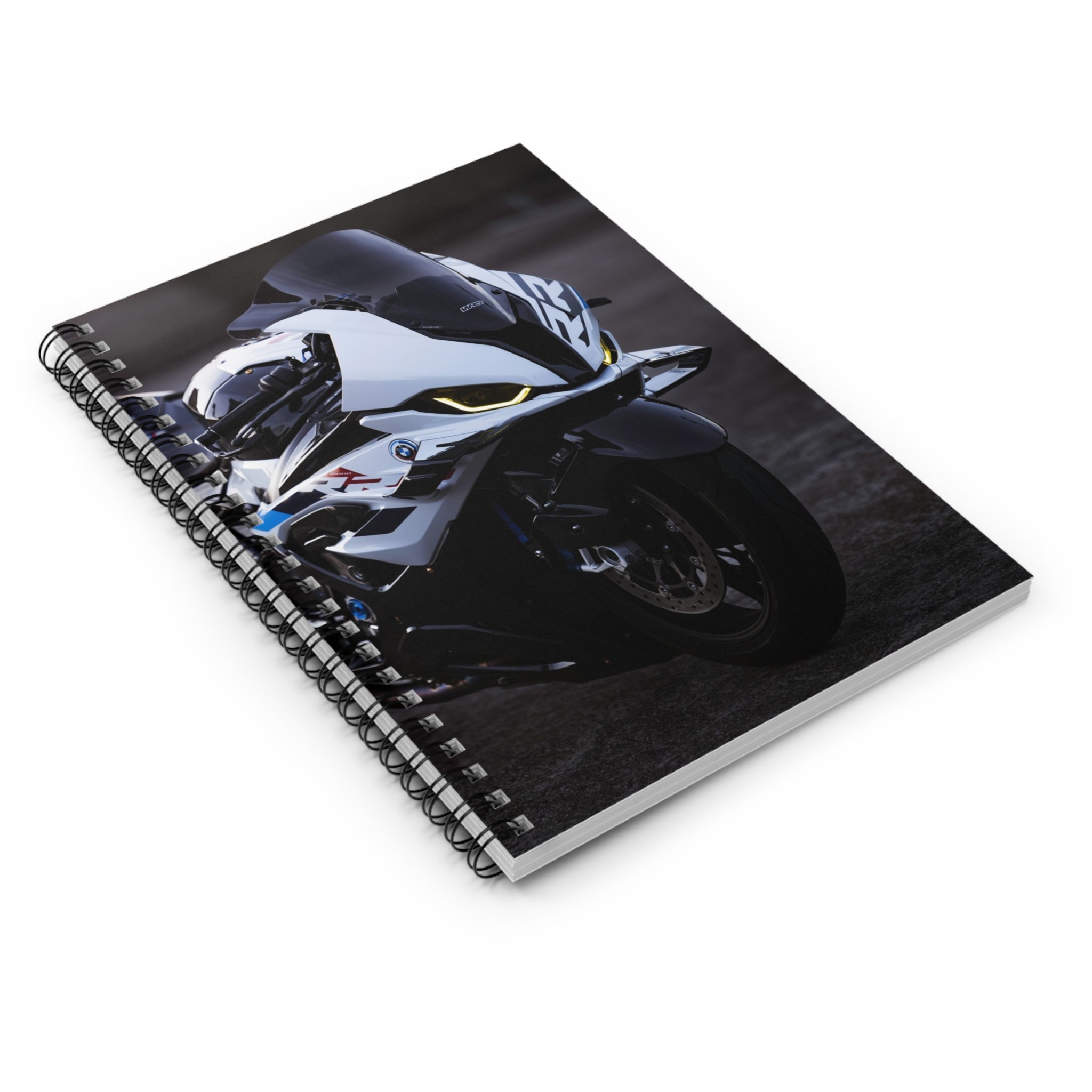 BMW S1000RR Drag Spec Motorcycle Spiral Notebook #014 - Throttle Designs