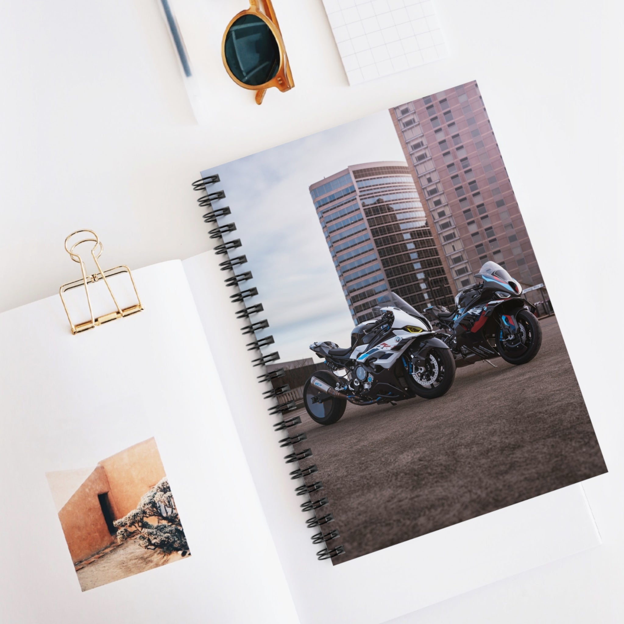 BMW M1000RR and S1000RR Drag Spec Motorcycle Spiral Notebook #001 - Throttle Designs