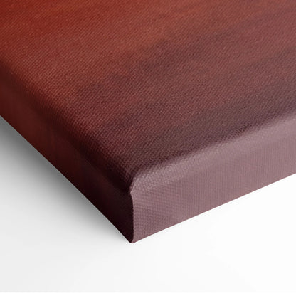 Ford GT inspired canvas art in rich burgundy with textured woven surface and slightly raised edges for wall decor