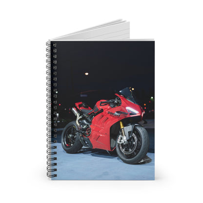 Ducati V4S Motorcycle Spiral Notebook #001 - Throttle Designs