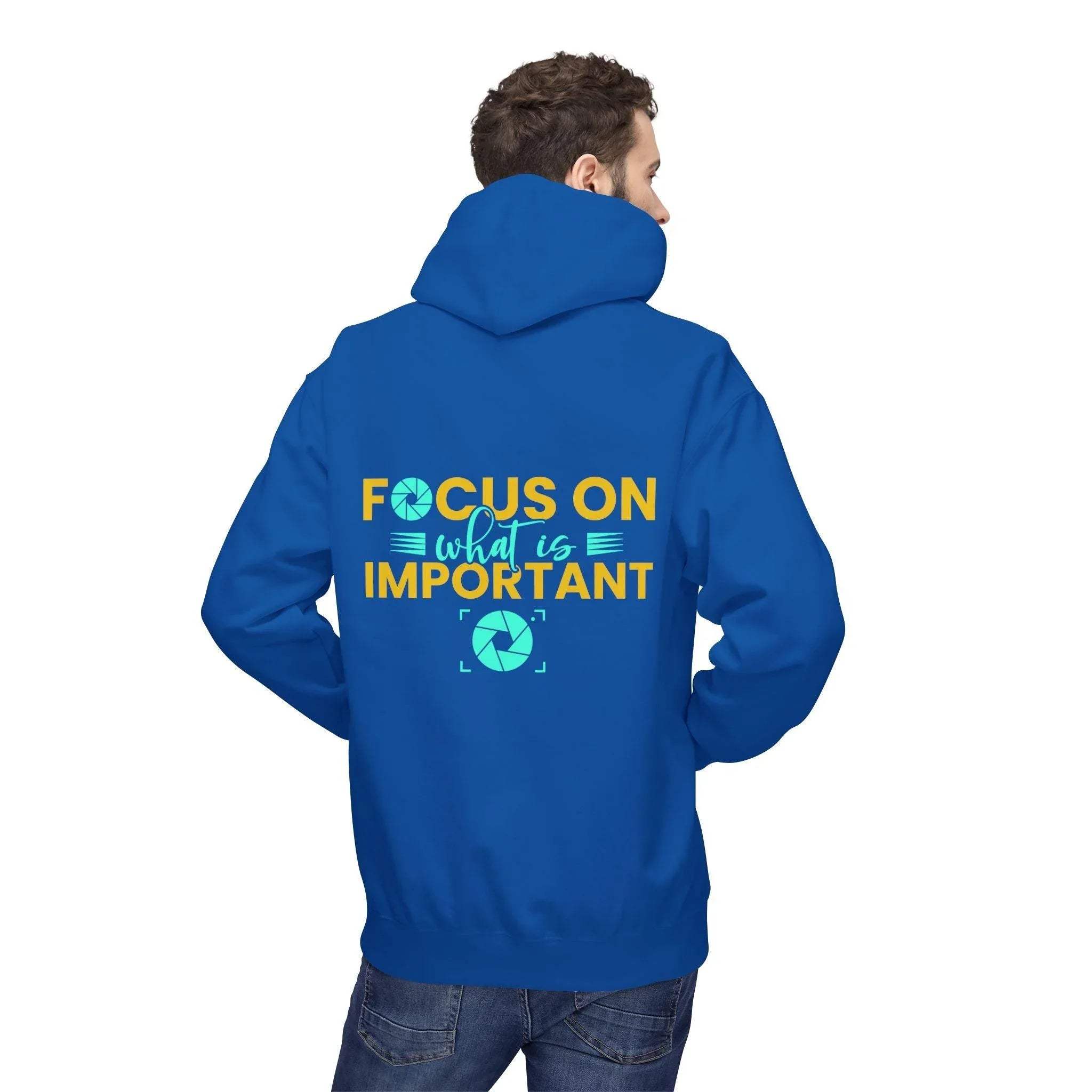 Inspirational Fleece Hoodie for Photographers - 'Prioritize What Matters'