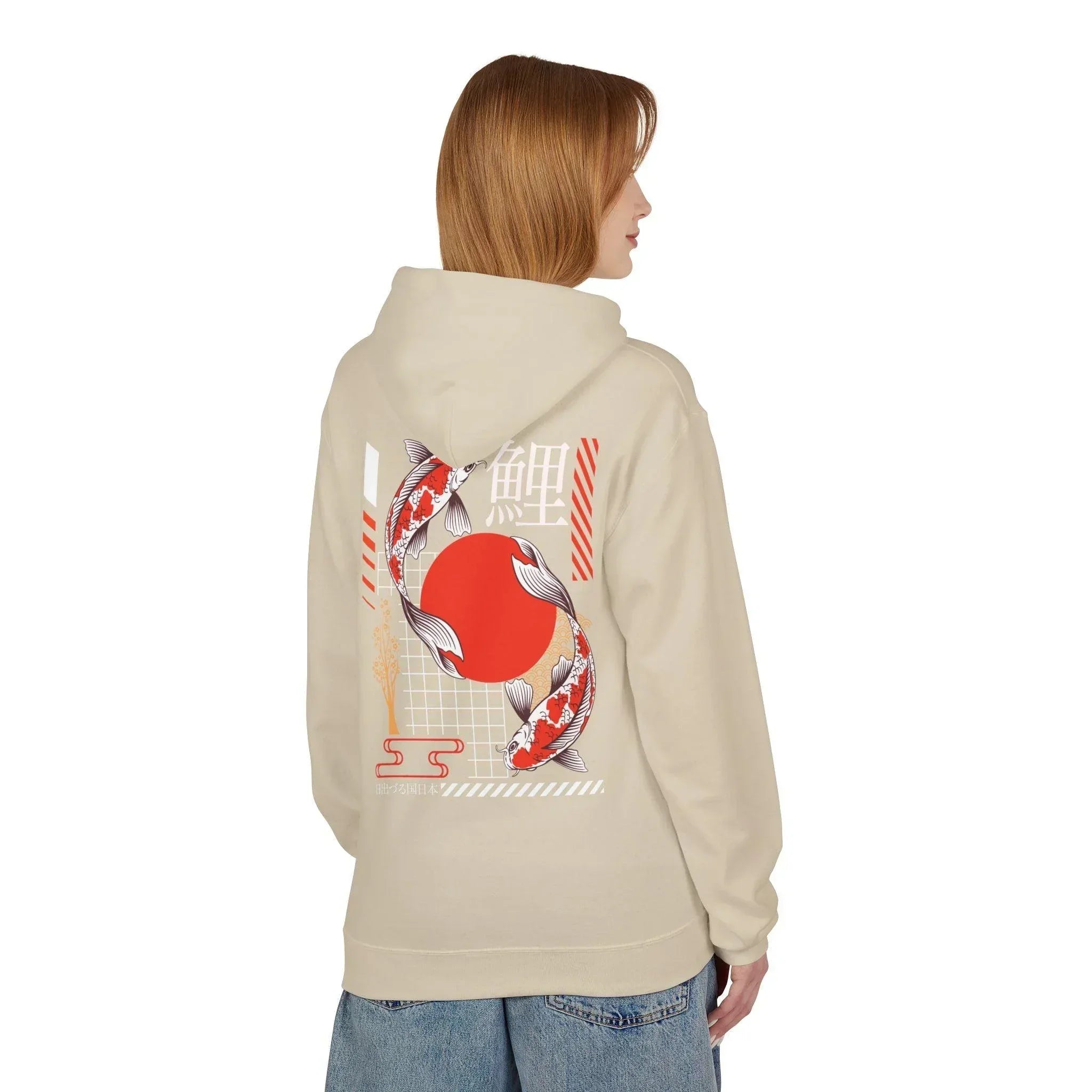 Koi Fish Streetwear Fleece Hoodie - Ultimate Comfort Meets Stylish Design