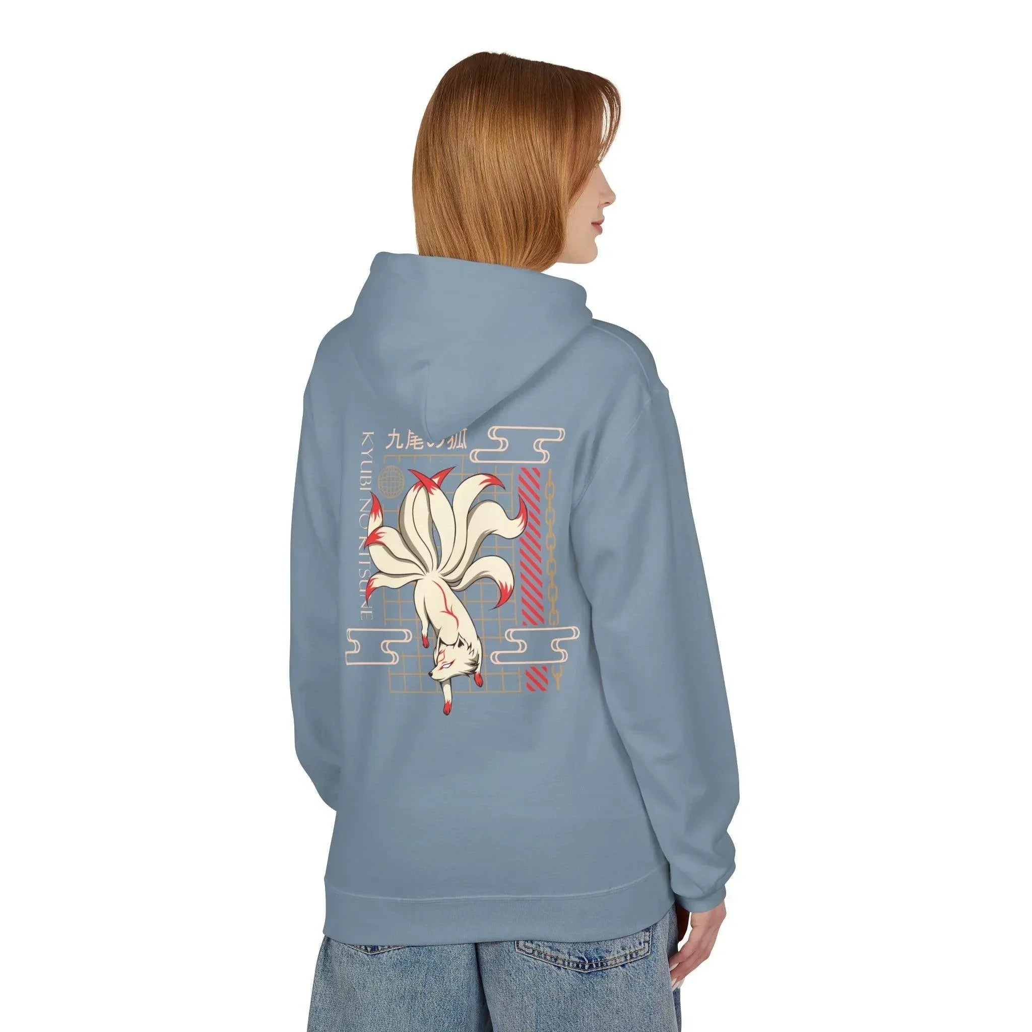 Kyubi No Kitsune Japanese Streetwear Fleece Hoodie – Ultimate Comfort Meets Stylish Design