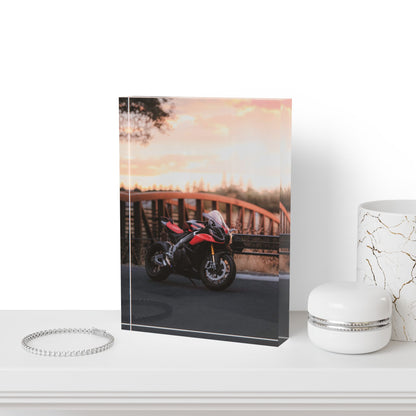 Aprilia RSV4 Motorcycle Acrylic Photo Block #007 - Throttle Designs