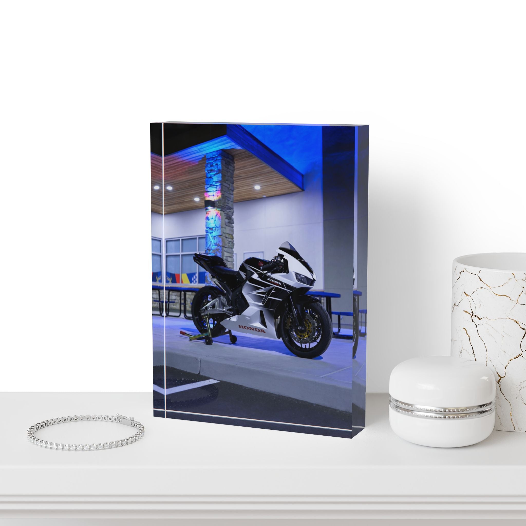 Honda CBR600RR Motorcycle Acrylic Photo Block #001 - Throttle Designs