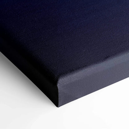 Dark navy textured canvas print of Dubai night skyline with Burj Khalifa